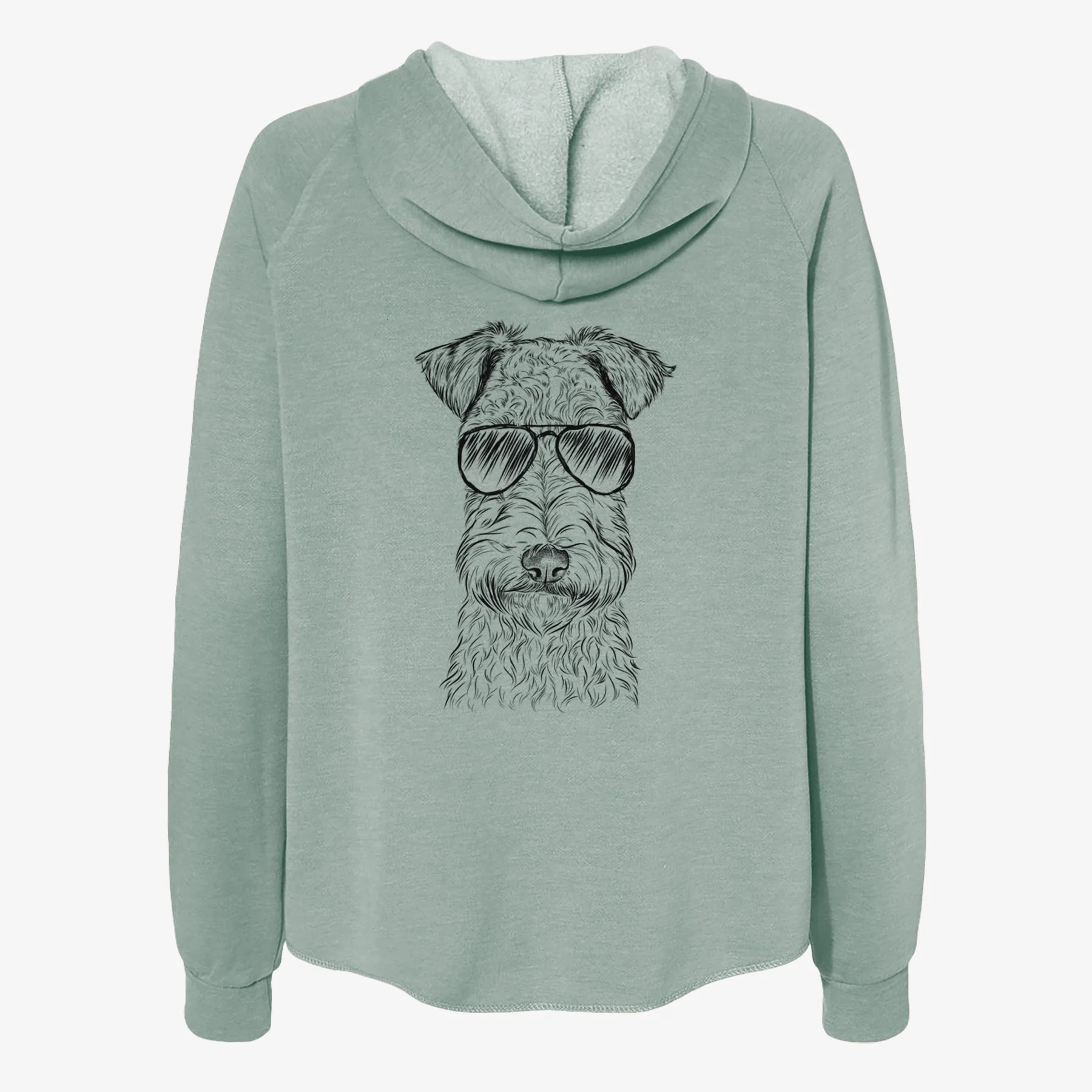 Frida the Lakeland Terrier - Women's Cali Wave Zip-Up Sweatshirt - Image 7