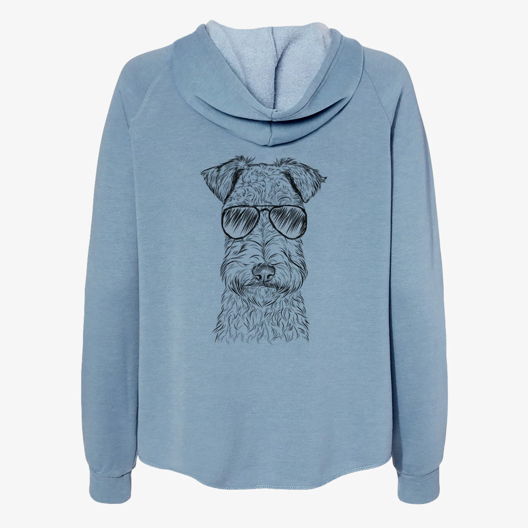 Frida the Lakeland Terrier - Women's Cali Wave Zip-Up Sweatshirt - Image 9