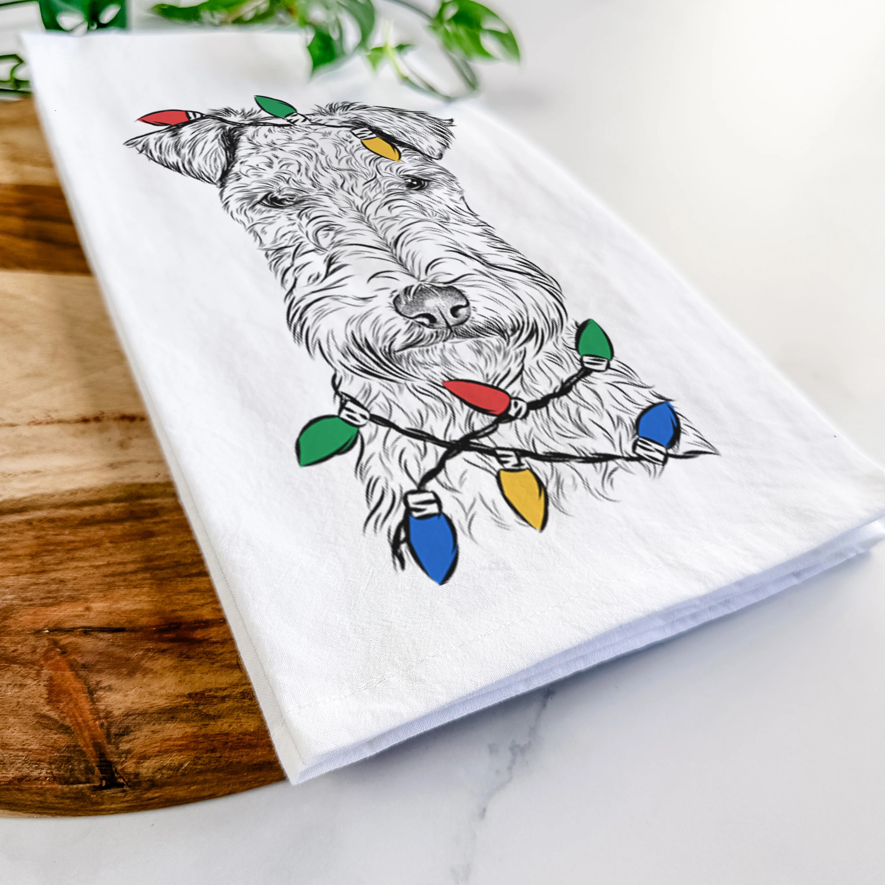 Frida the Lakeland Terrier Tea Towel - Image 10