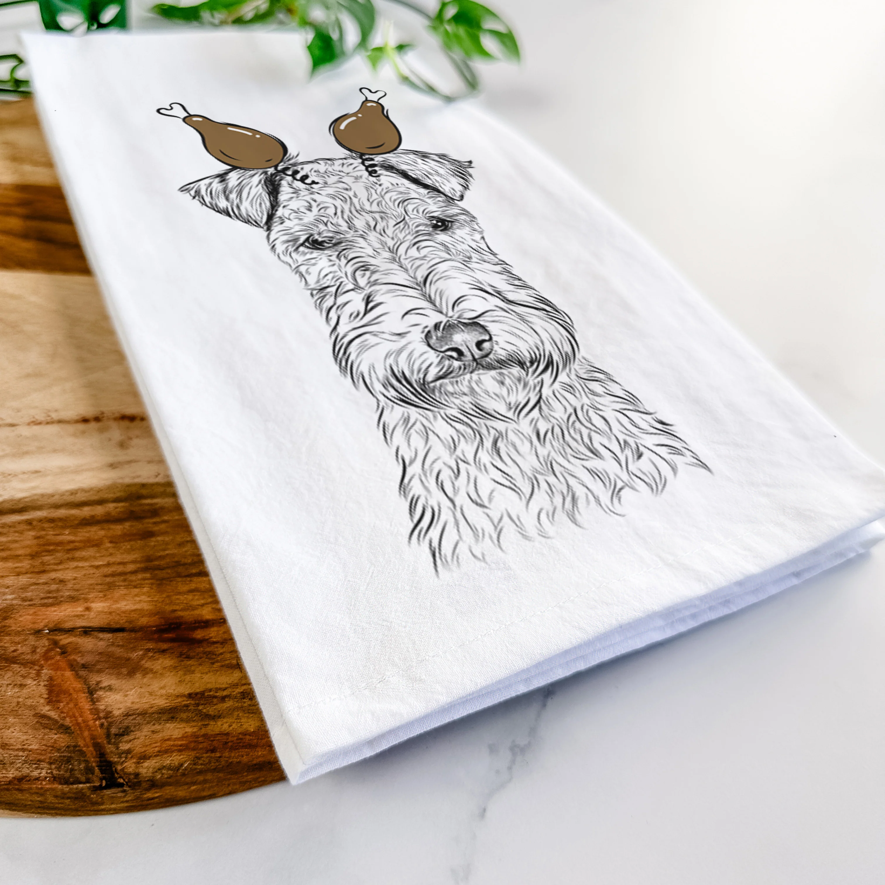 Frida the Lakeland Terrier Tea Towel - Image 11