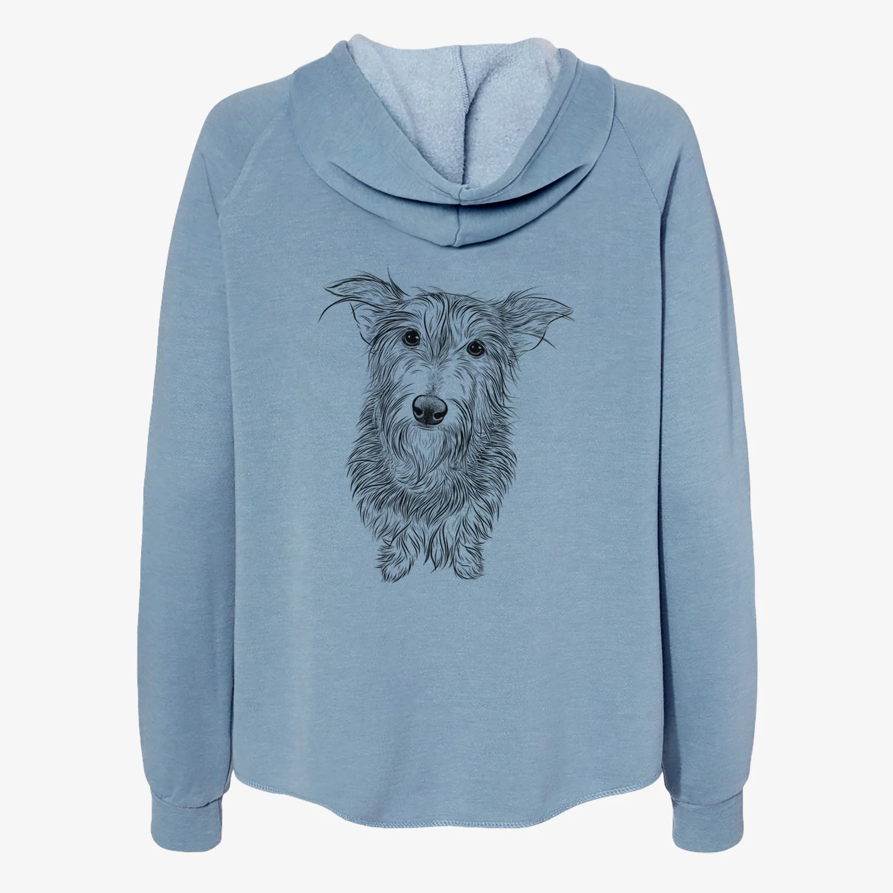 Frida Doggo the Rescue Terrier Mix - Women's Cali Wave Zip-Up Sweatshirt - Image 6