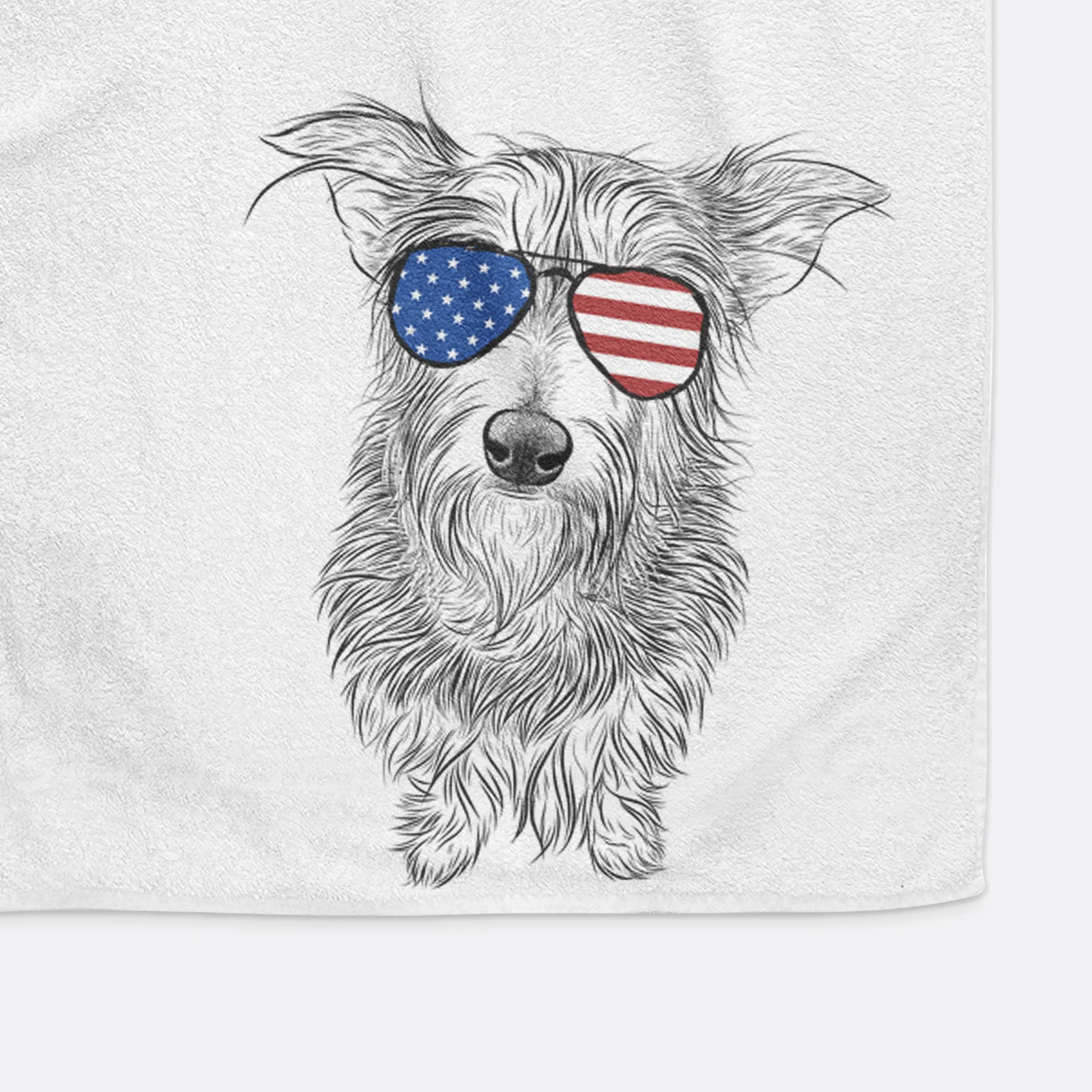 Frida Doggo the Rescue Terrier Mix Premium Hand Towel - Image 13