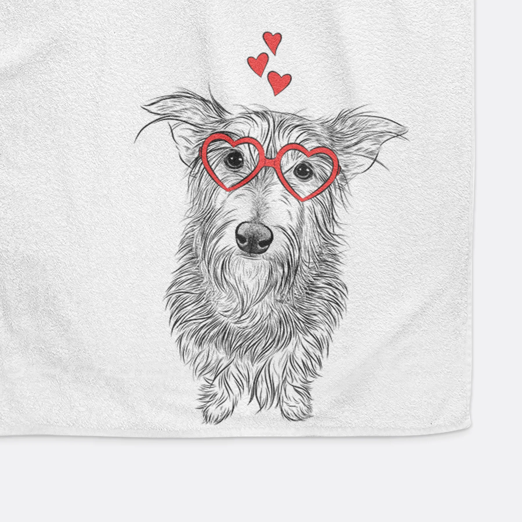 Frida Doggo the Rescue Terrier Mix Premium Hand Towel - Image 6