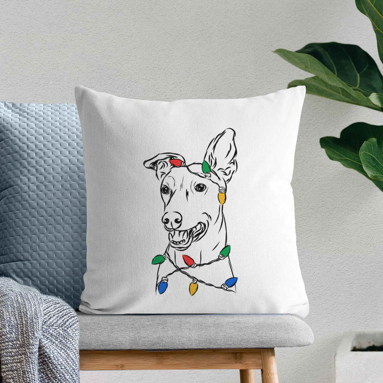 Frosty the Greyhound the Greyhound - Throw Pillow Cover - Image 9