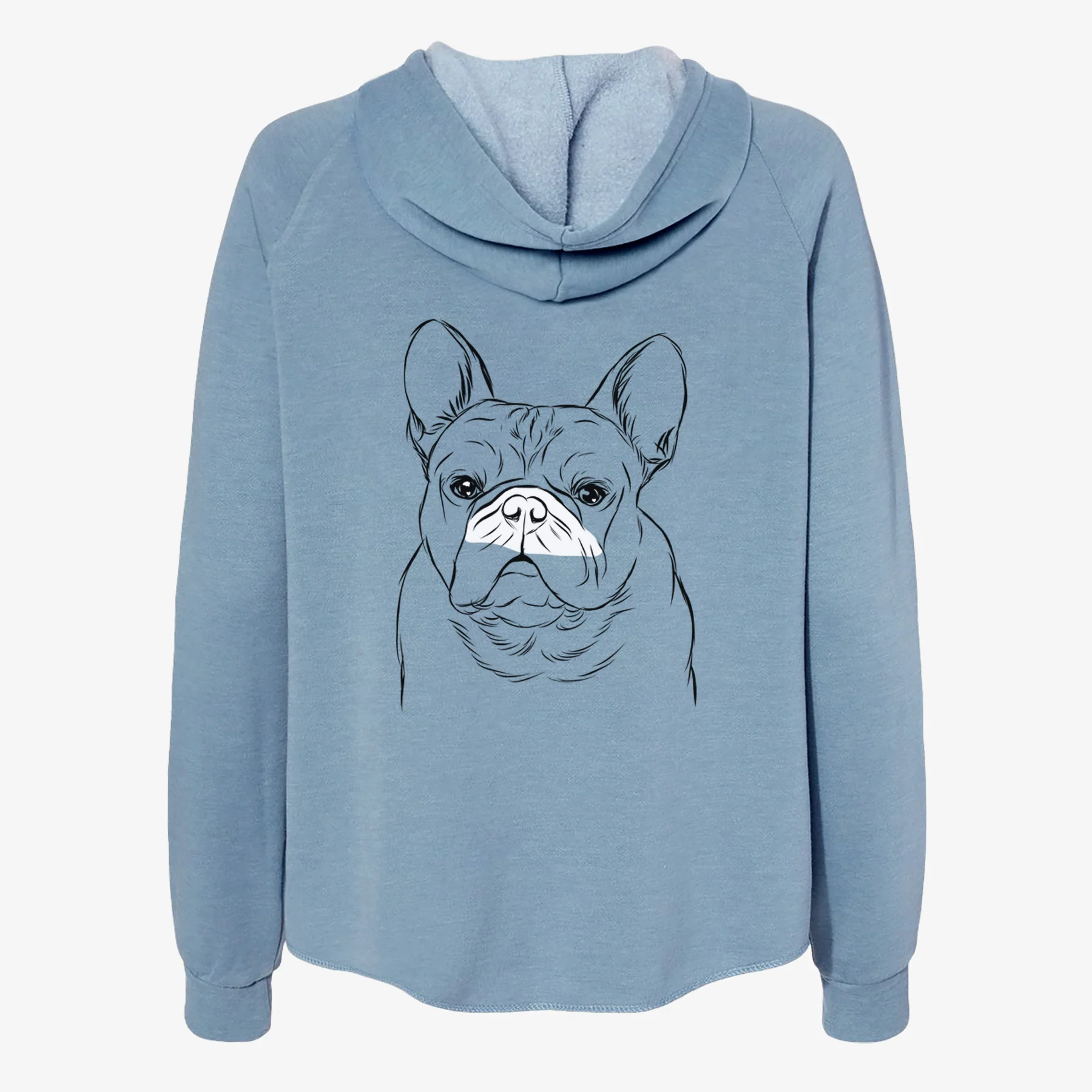 Fudge the French Bulldog - Women's Cali Wave Zip-Up Sweatshirt - Image 6