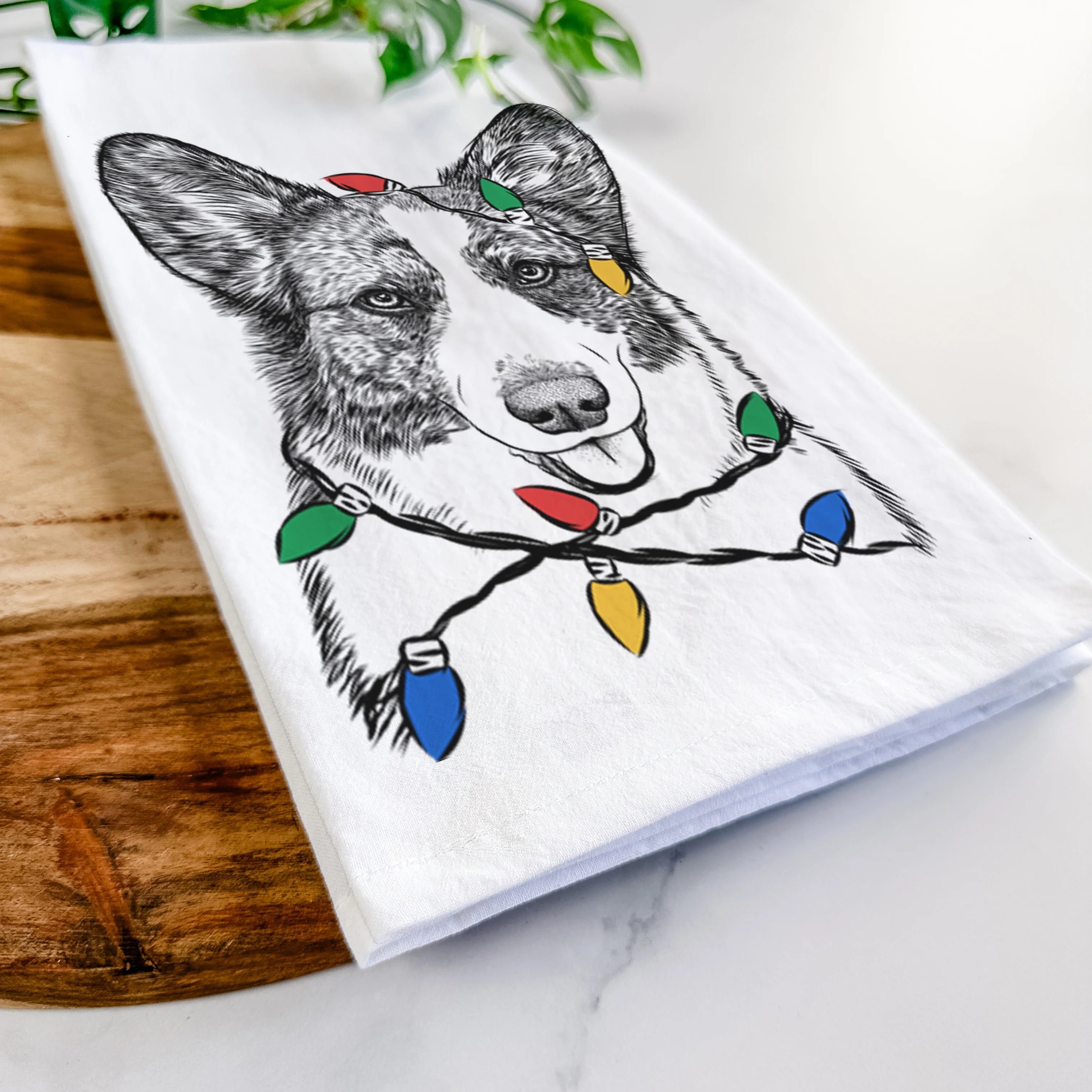 Gabby the Cardigan Welsh Corgi Tea Towel - Image 10