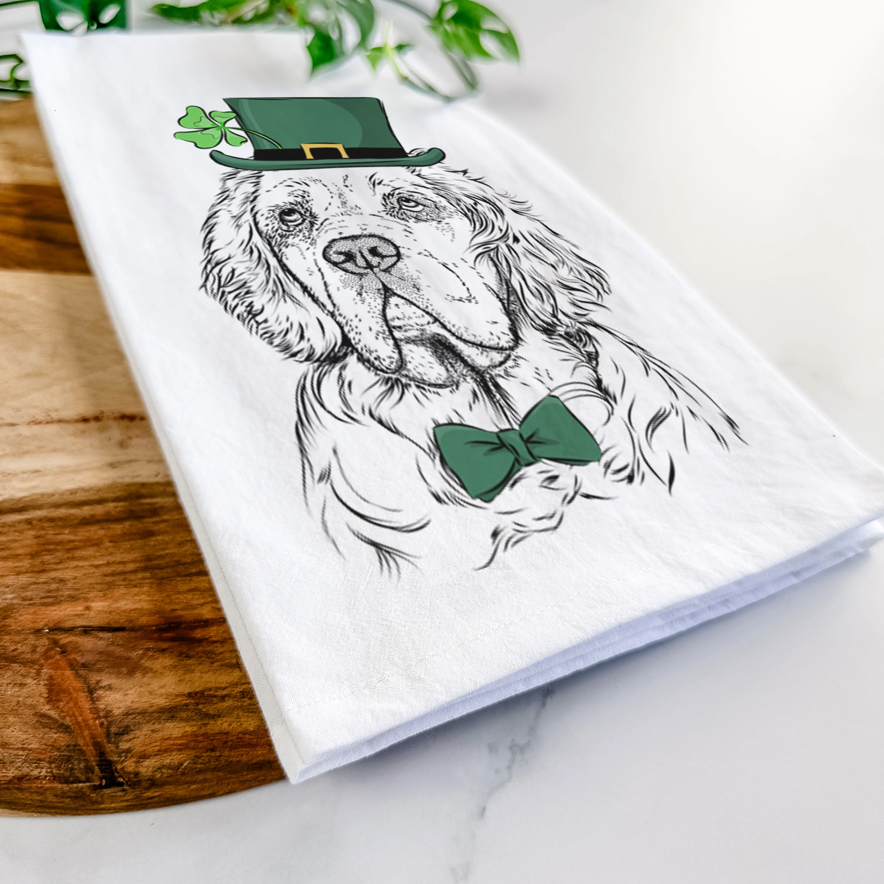 Gary the Clumber Spaniel Tea Towel - Image 13