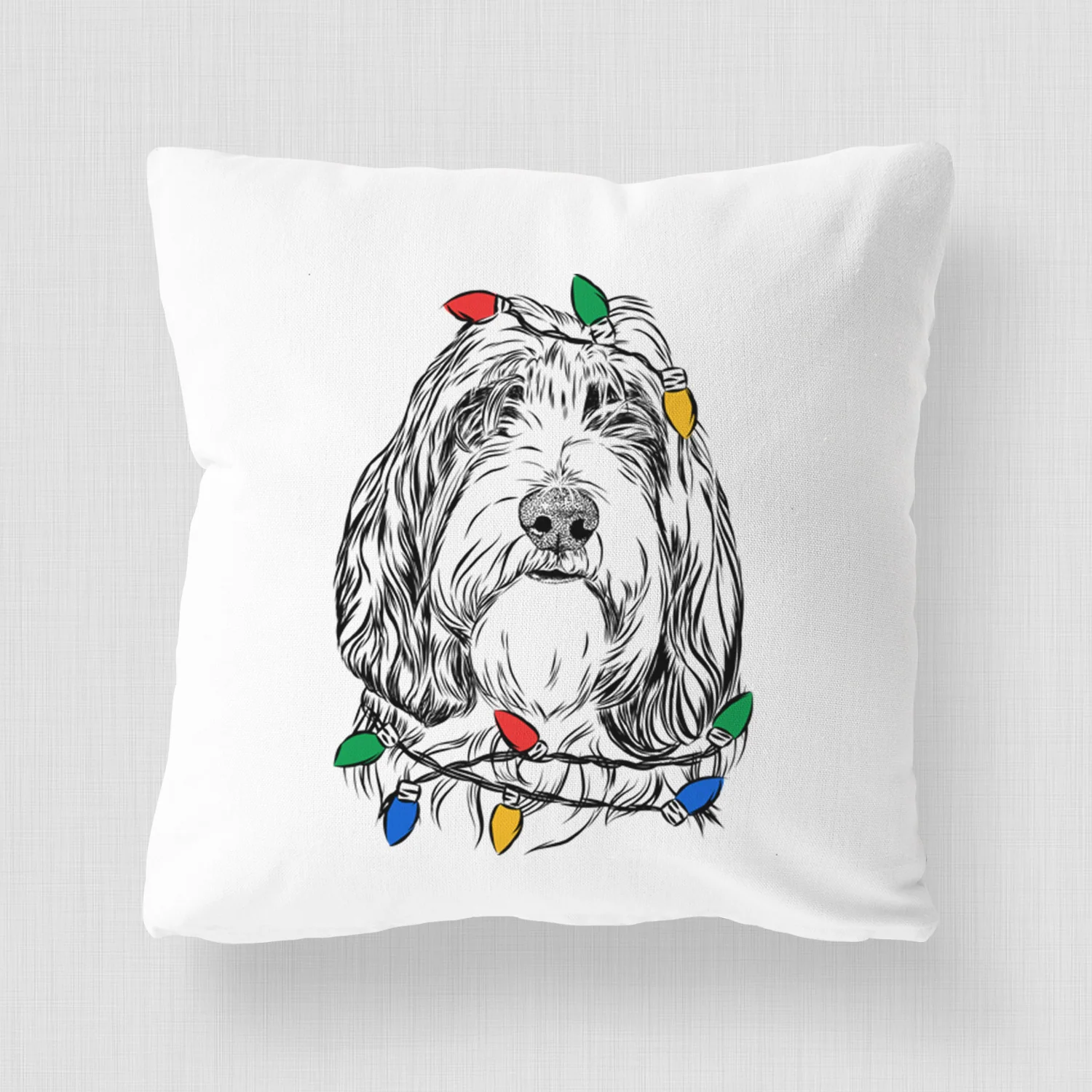 Gerard the Petit Basset Griffon Vendeen - Throw Pillow Cover - Image 4
