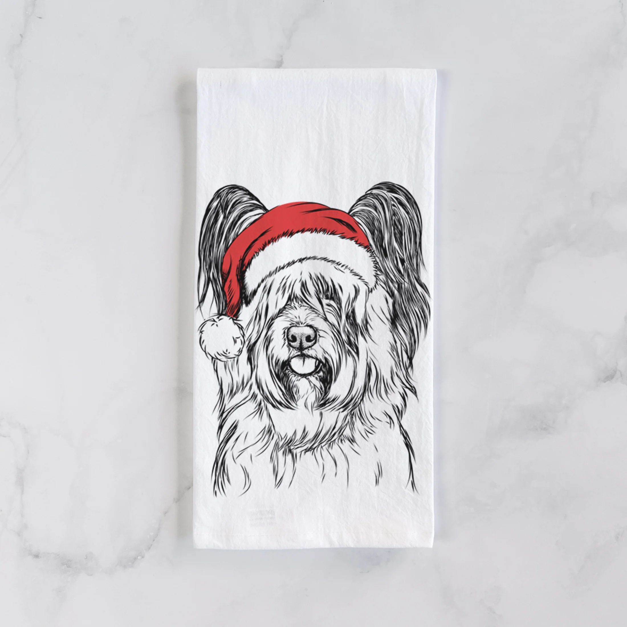 Gideon the Skye Terrier Tea Towel - Image 2