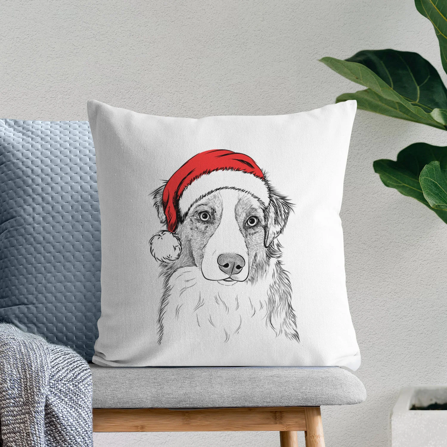 Ginger the Australian Shepherd - Throw Pillow Cover - Image 10