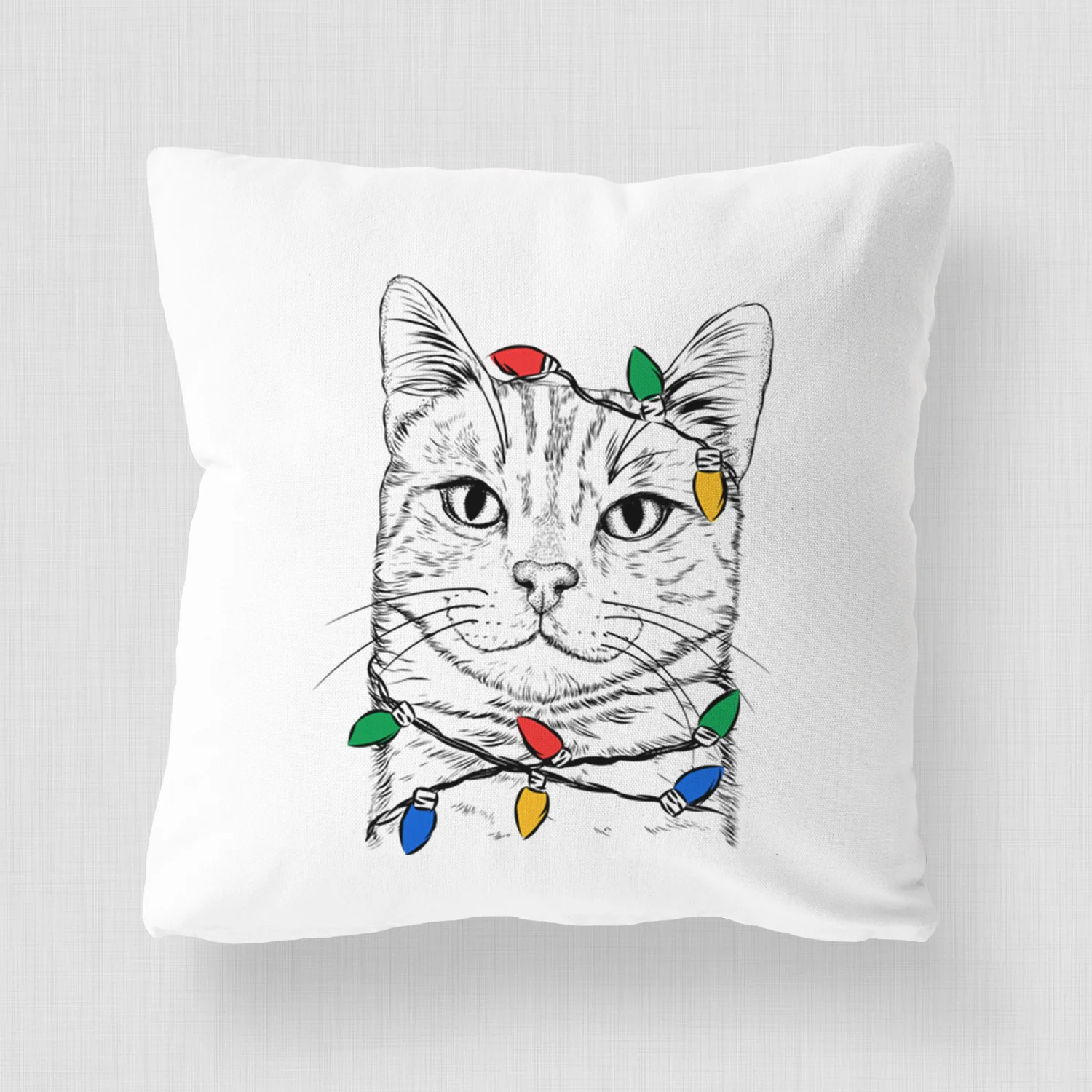 Ginger Tom the Tabby Cat - Throw Pillow Cover - Image 4