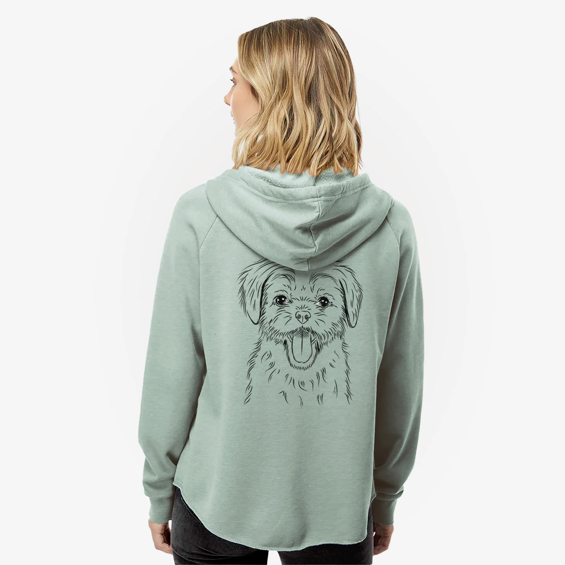 Gizmo the Maltese - Women's Cali Wave Zip-Up Sweatshirt - Image 2