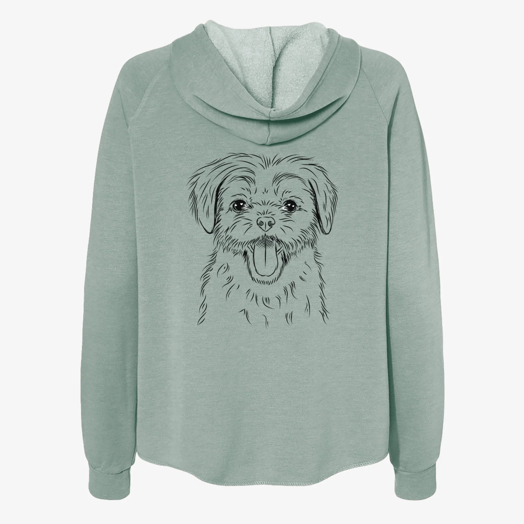 Gizmo the Maltese - Women's Cali Wave Zip-Up Sweatshirt - Image 4