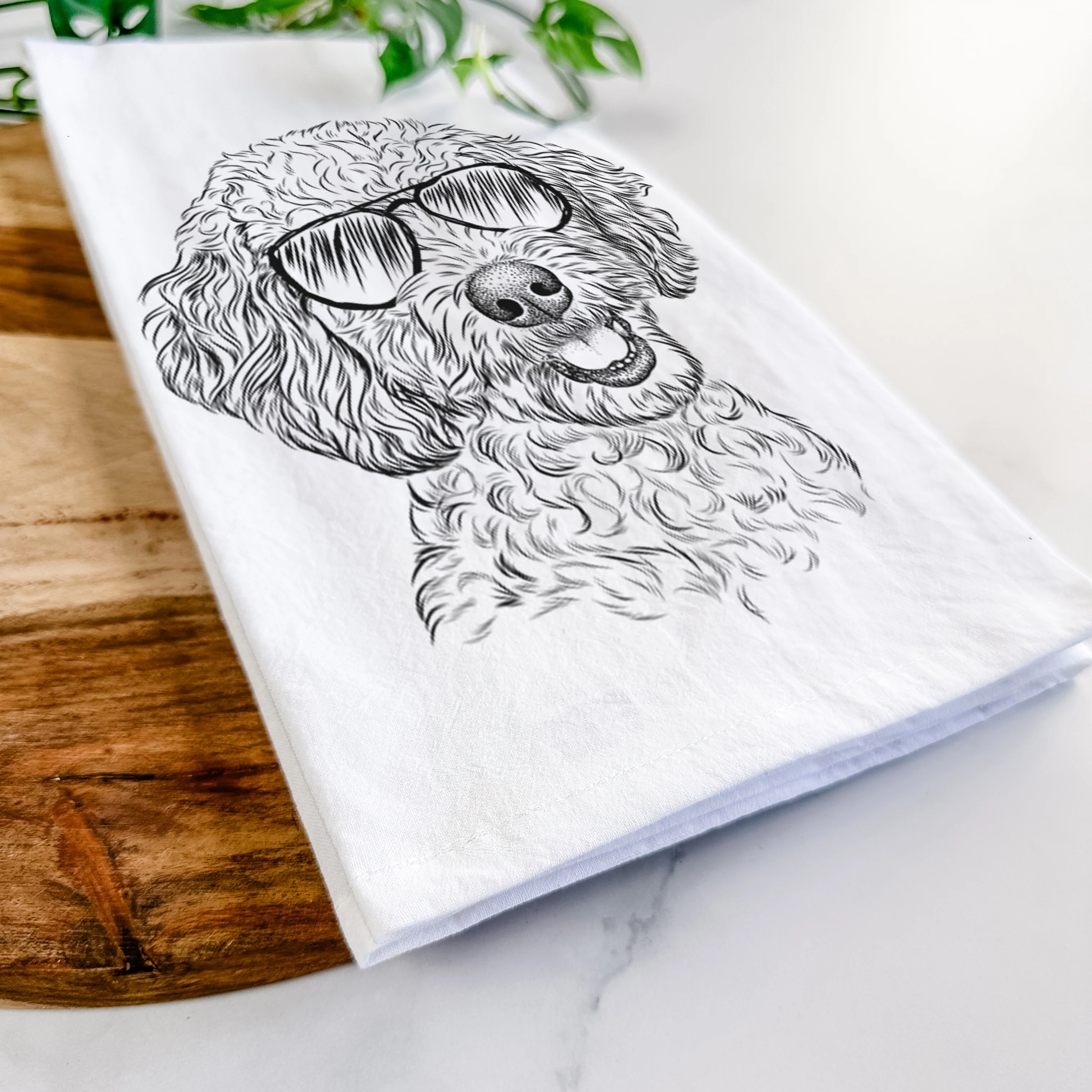 Gizmo the Goldendoodle Tea Towel - Image 6