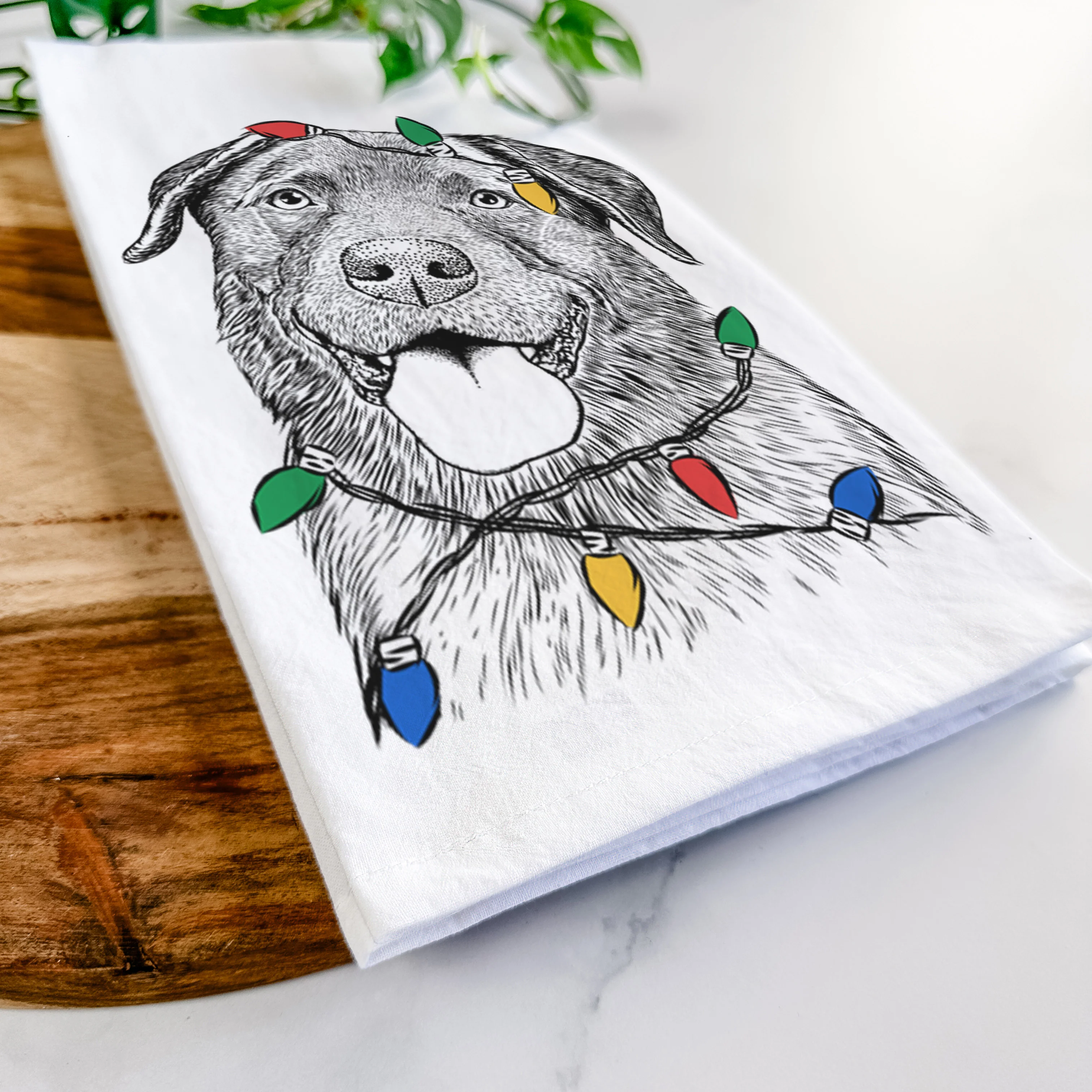 Gonzo the Chocolate Lab Tea Towel - Image 9