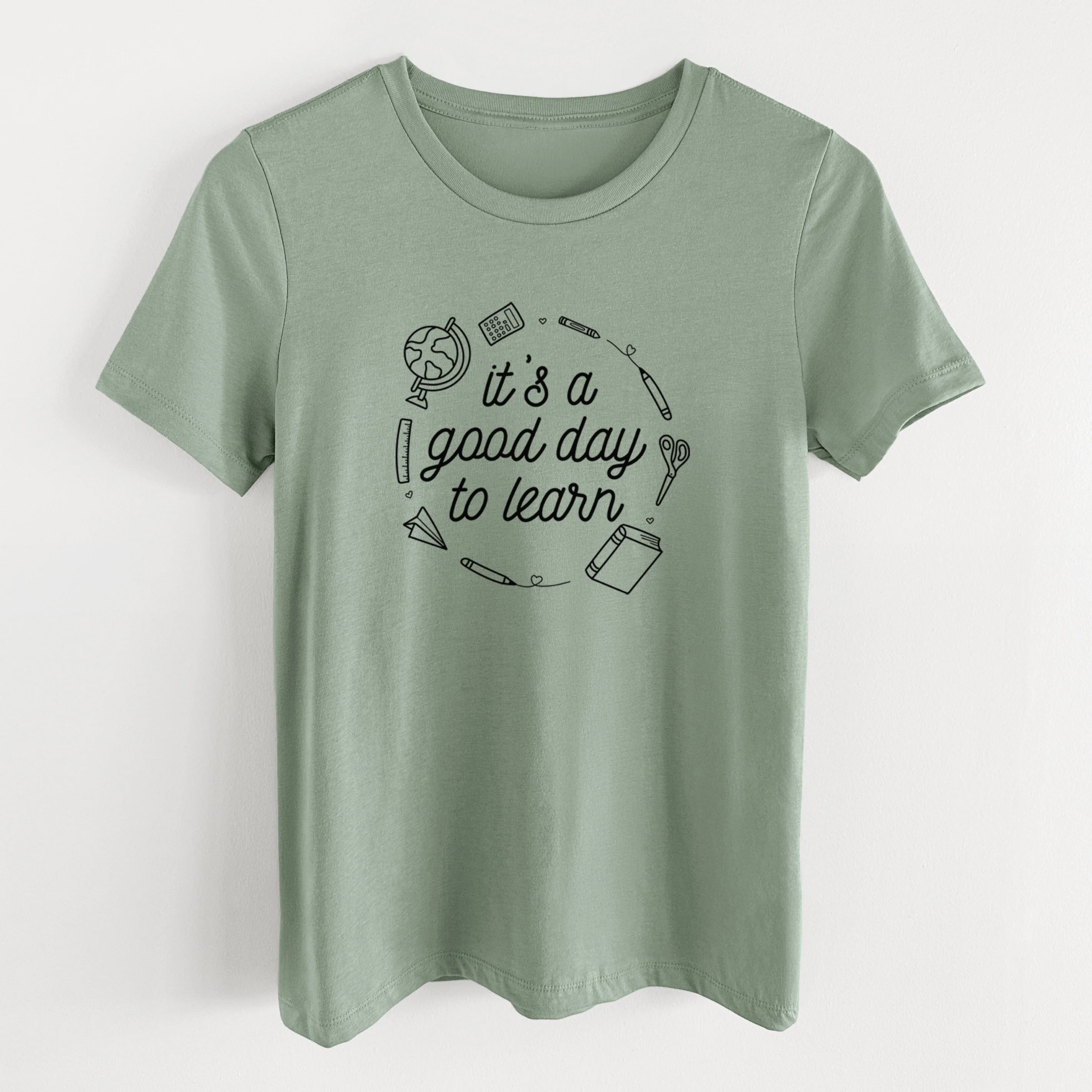 It's a Good Day to Learn - Women's Lightweight Relaxed Fit 100% Cotton Crewneck - Image 11