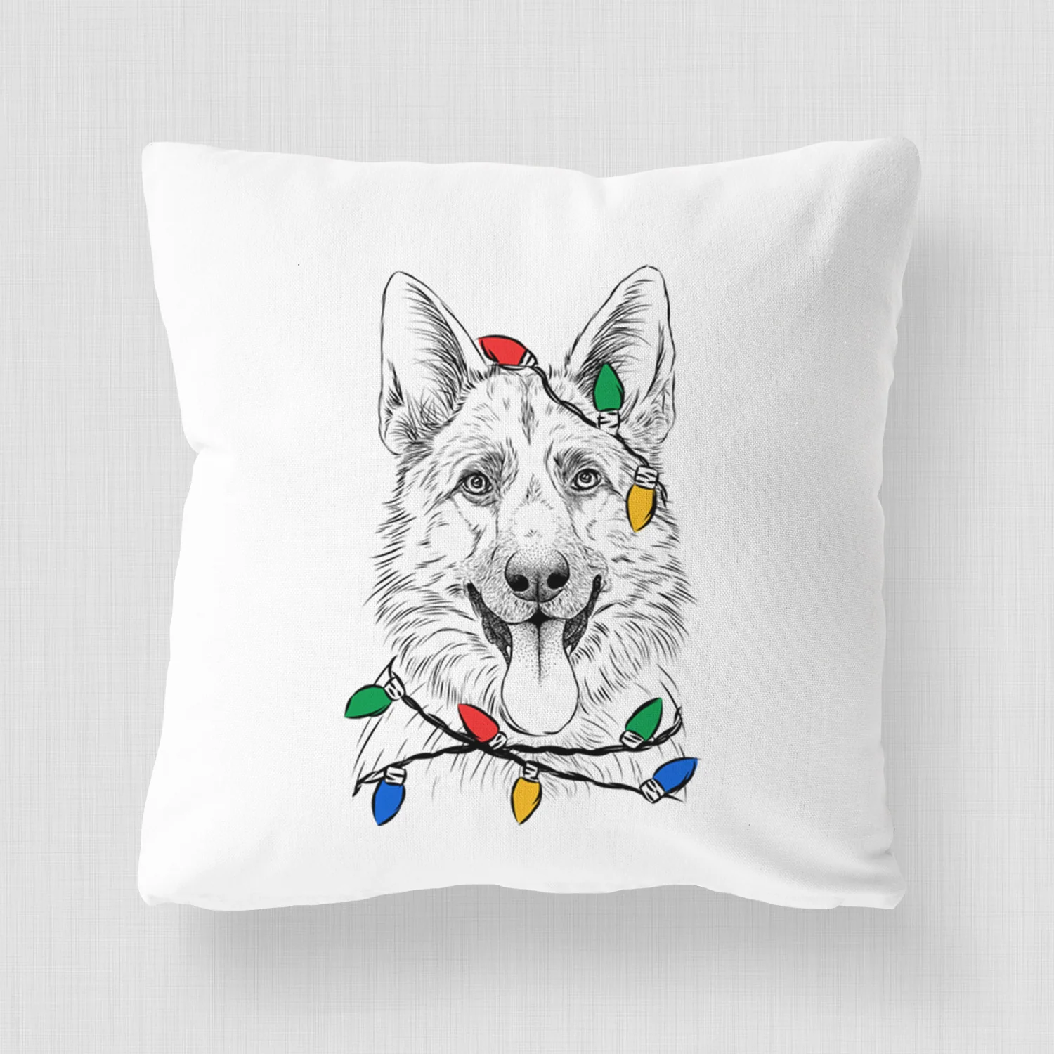 Grace the German Shepherd - Throw Pillow Cover - Image 4