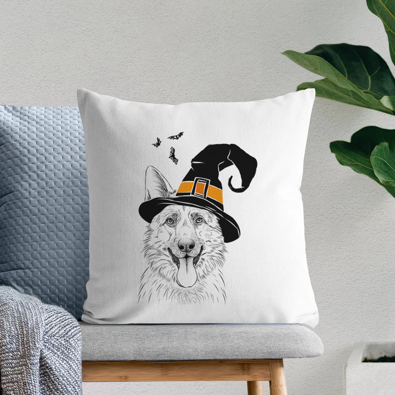 Grace the German Shepherd - Throw Pillow Cover - Image 8