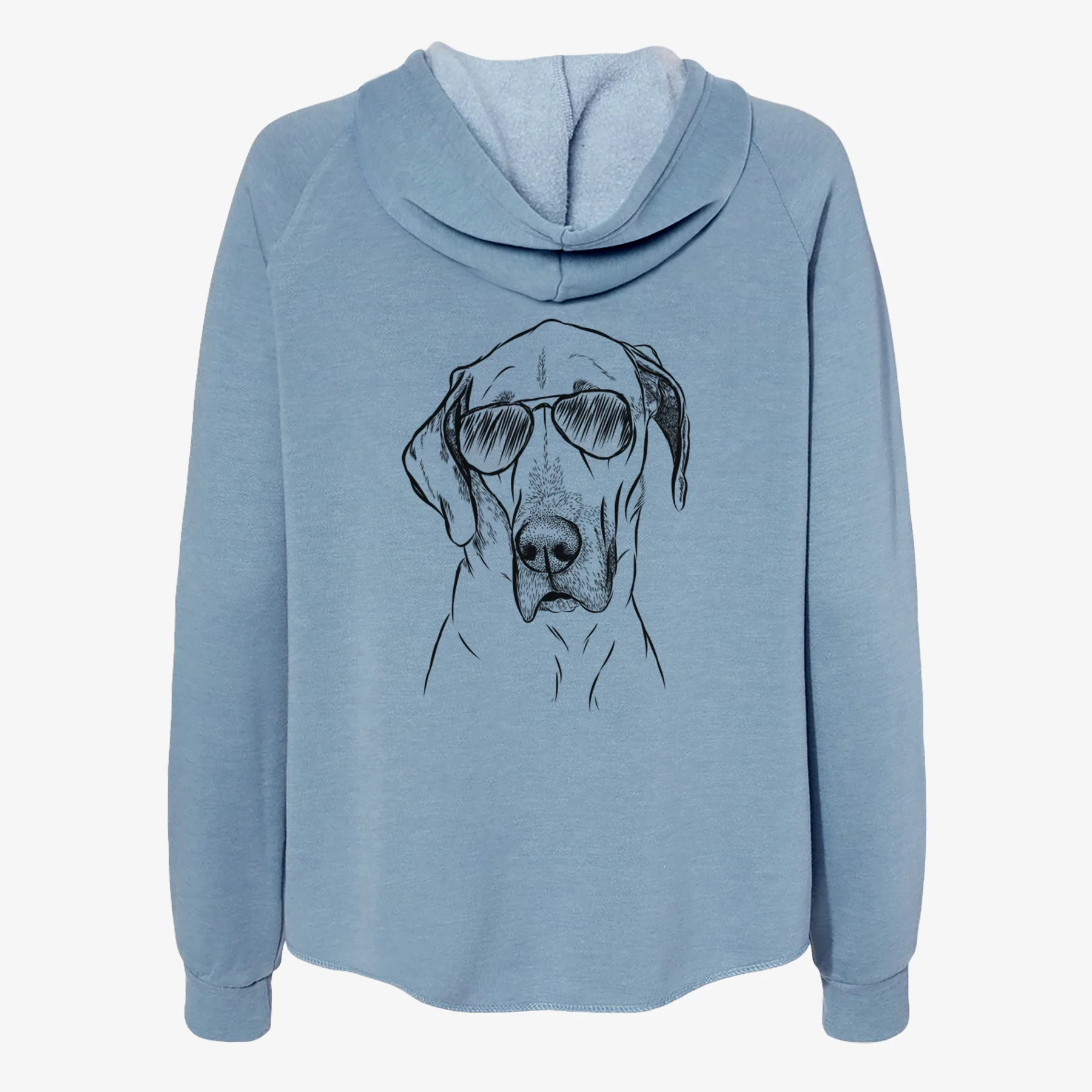 Gracie the Great Dane - Women's Cali Wave Zip-Up Sweatshirt - Image 9
