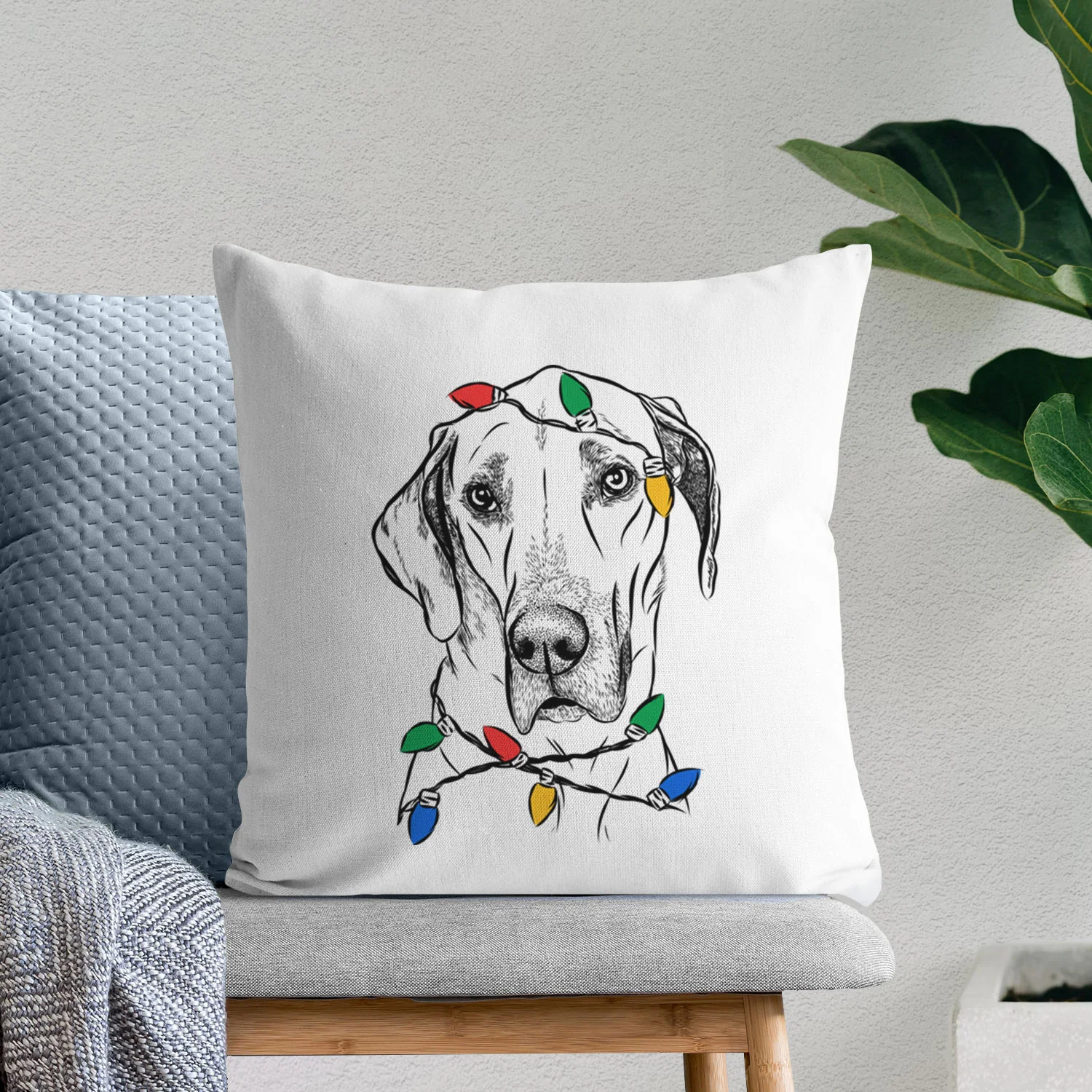 Gracie the Great Dane - Throw Pillow Cover - Image 9
