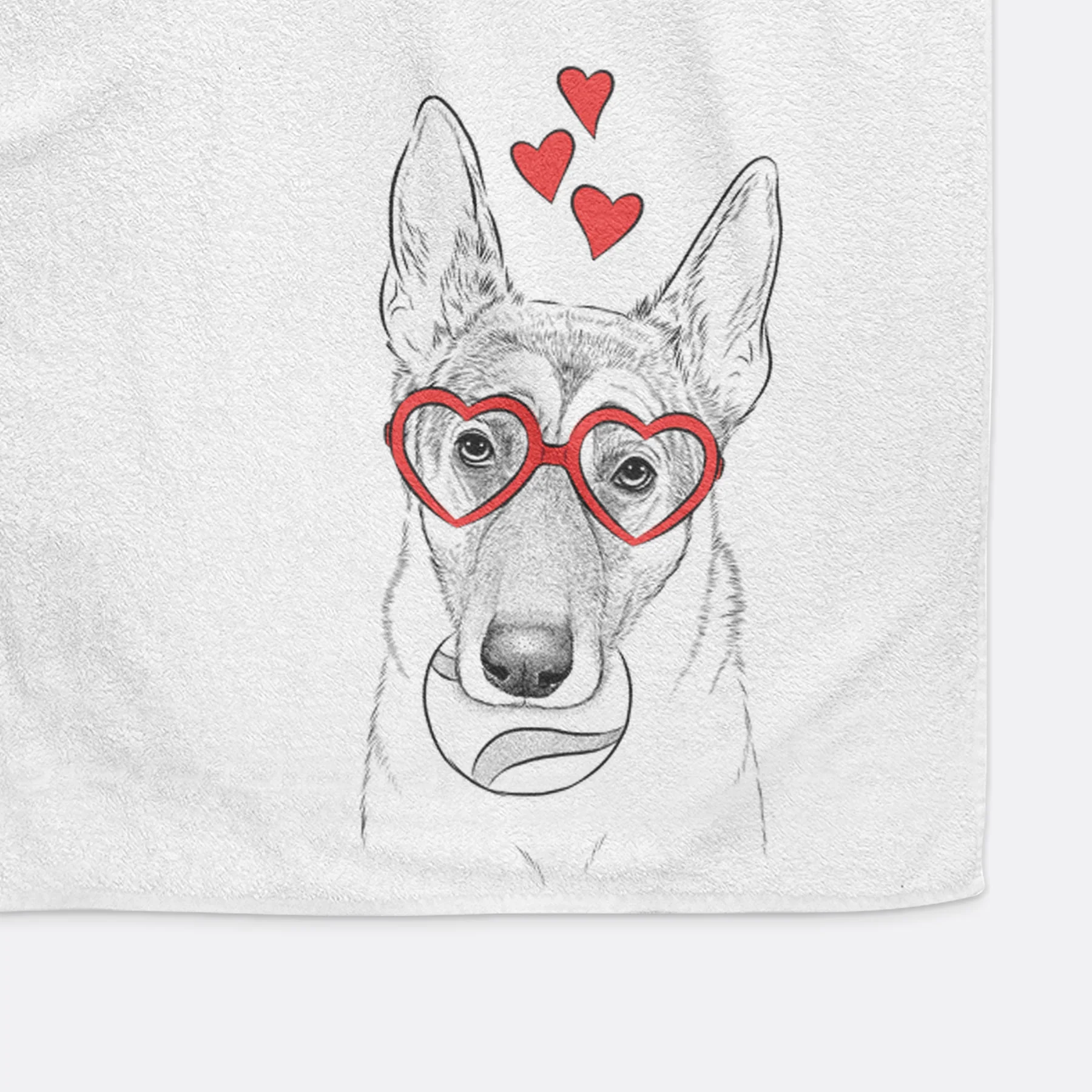 Greta the German Shepherd Premium Hand Towel - Image 6