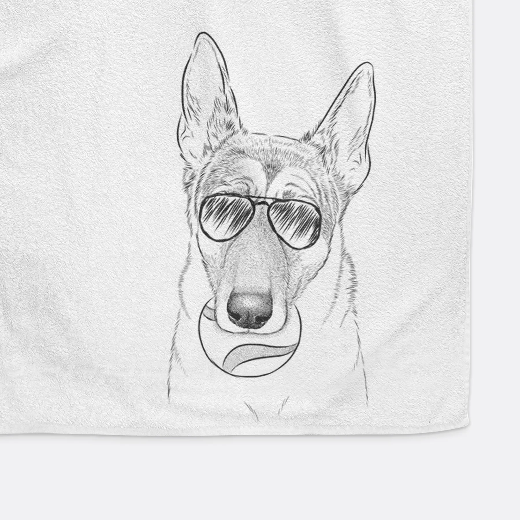Greta the German Shepherd Premium Hand Towel - Image 8