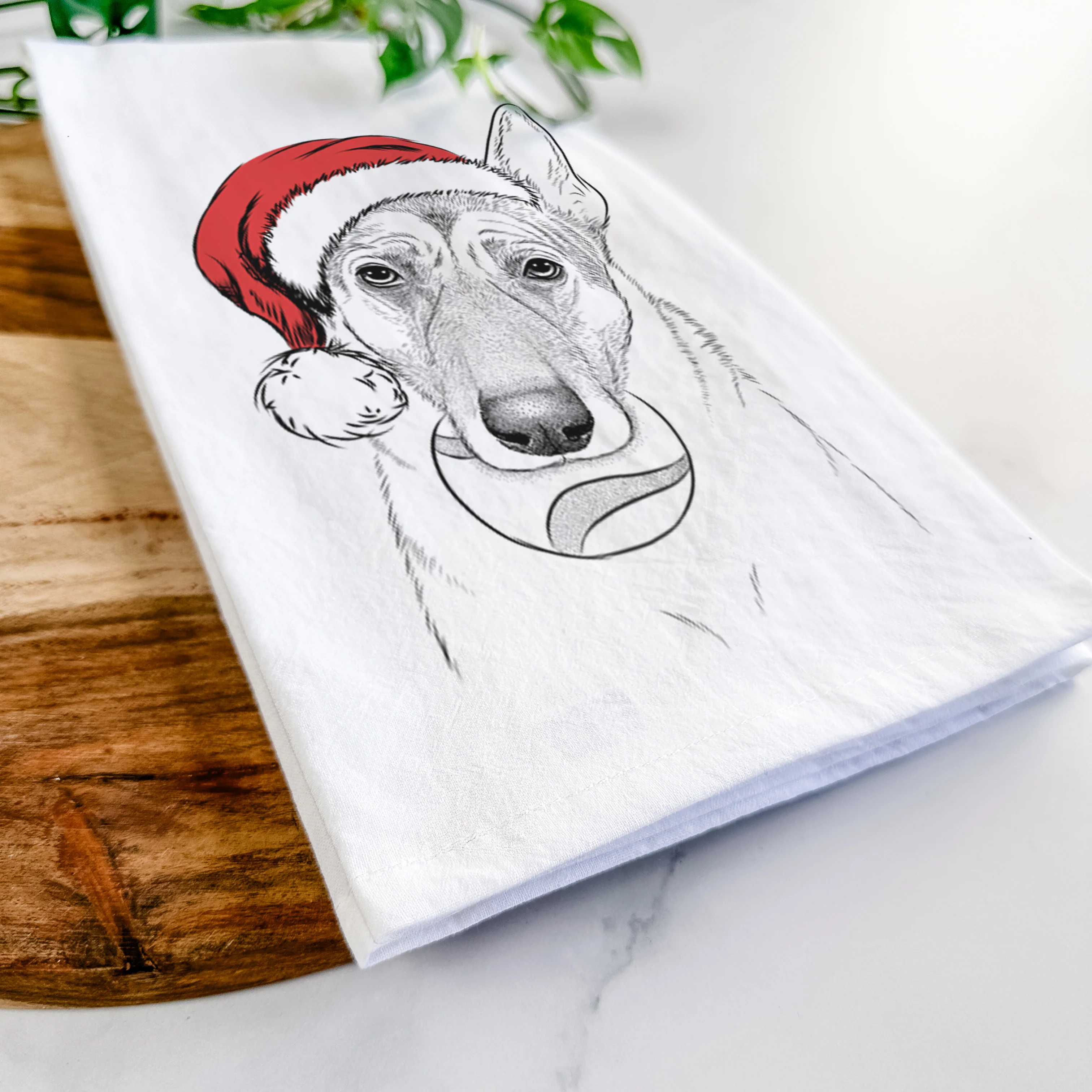Greta the German Shepherd Tea Towel - Image 9