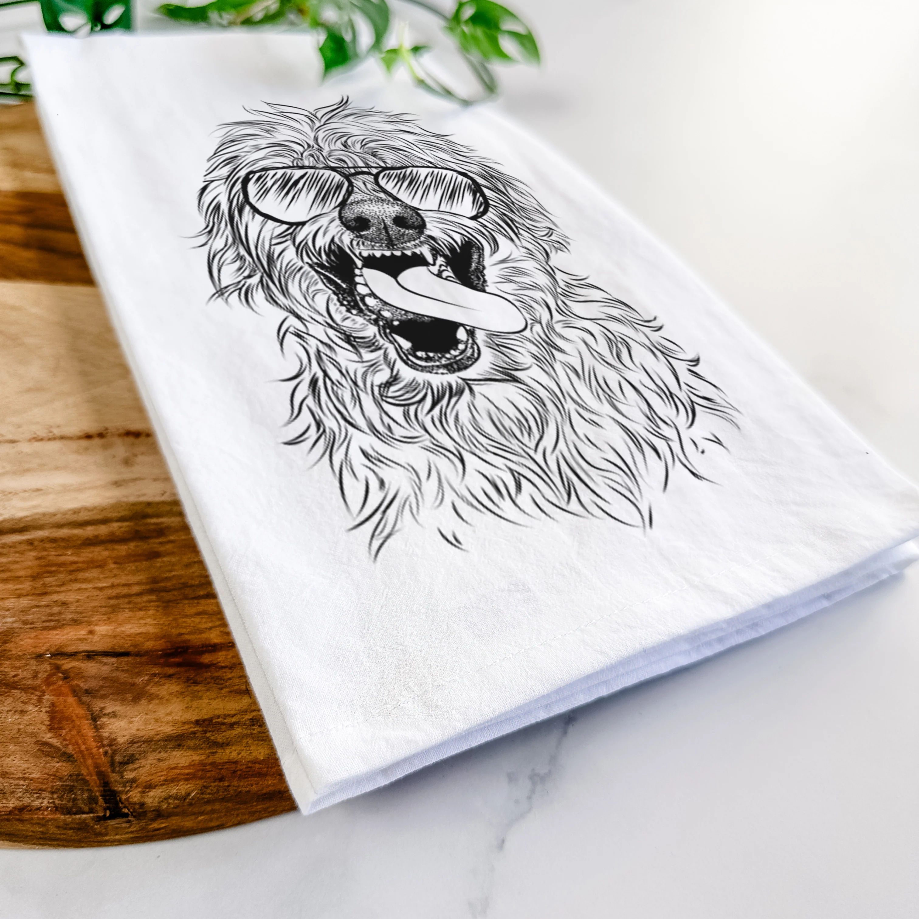 Groot the Irish Wolfhound Tea Towel - Image 6