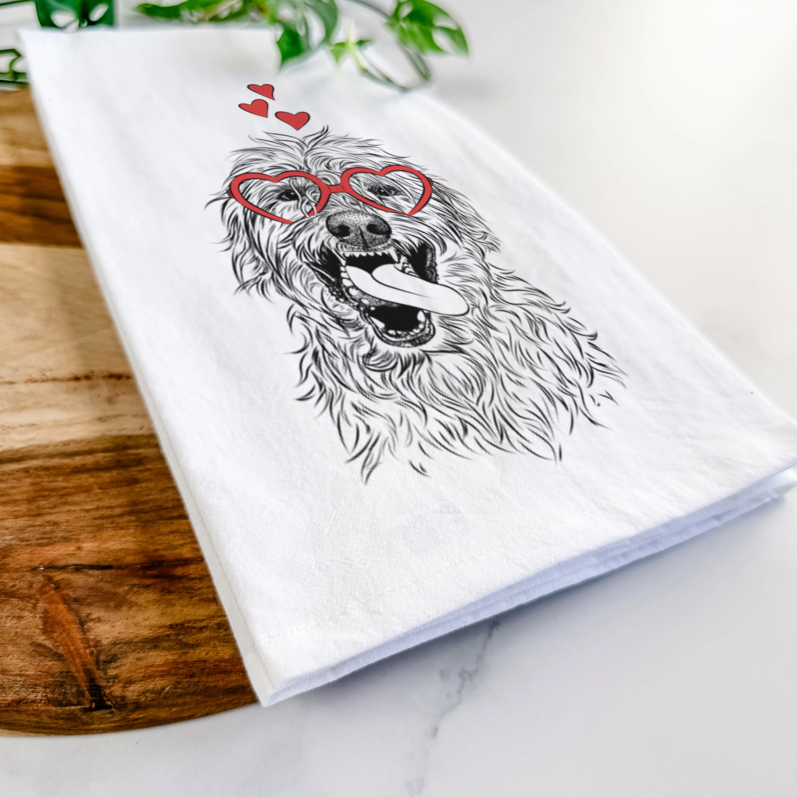 Groot the Irish Wolfhound Tea Towel - Image 7