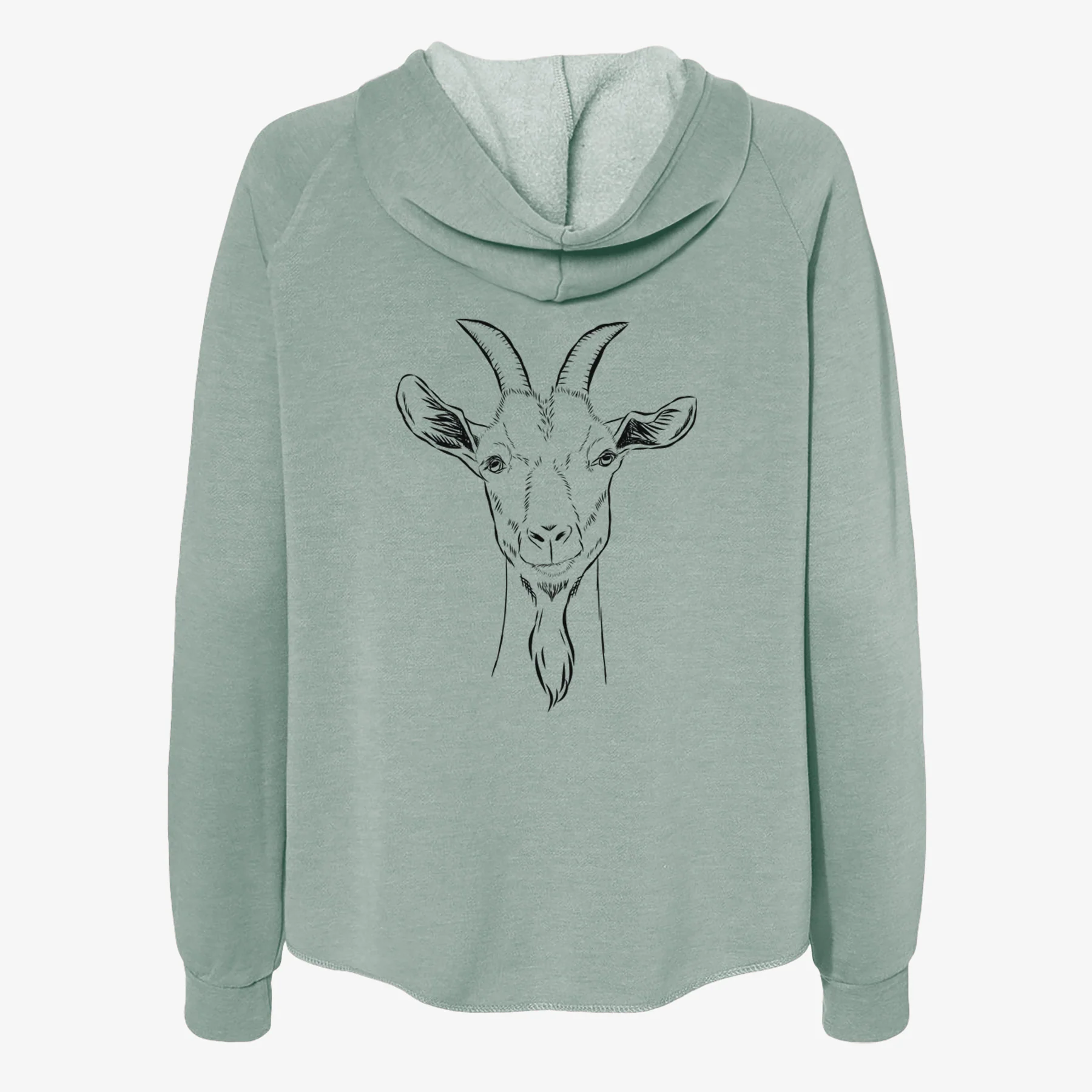 Gunnar the Goat - Women's Cali Wave Zip-Up Sweatshirt - Image 4