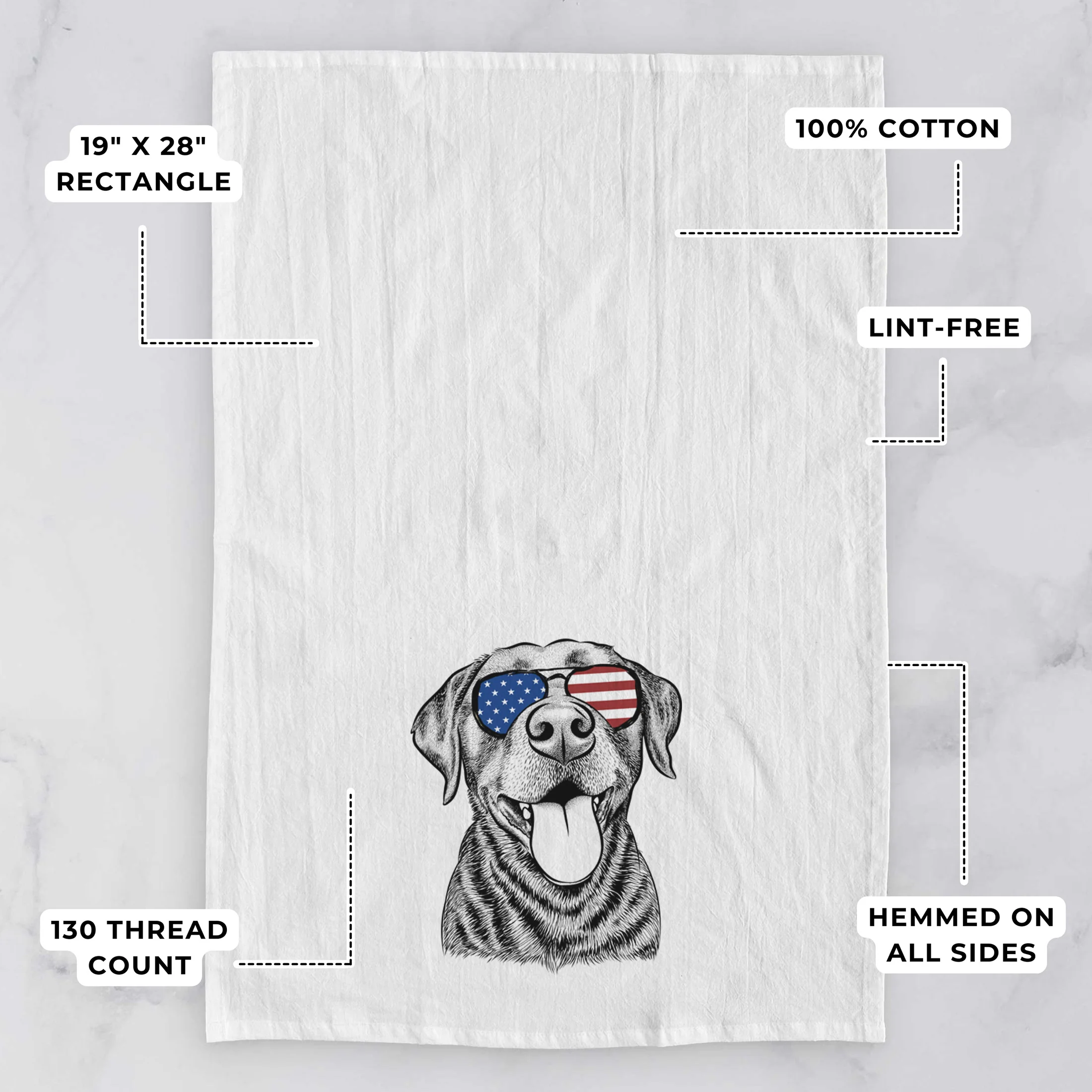 Gwen the Labrador Retriever Tea Towel - Image 3