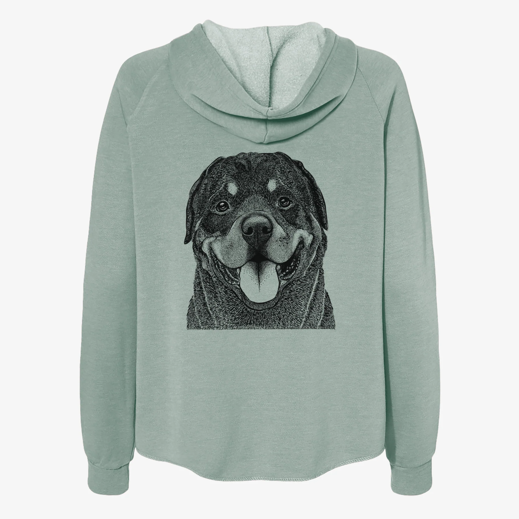 Hagan the Rottweiler - Women's Cali Wave Zip-Up Sweatshirt - Image 4