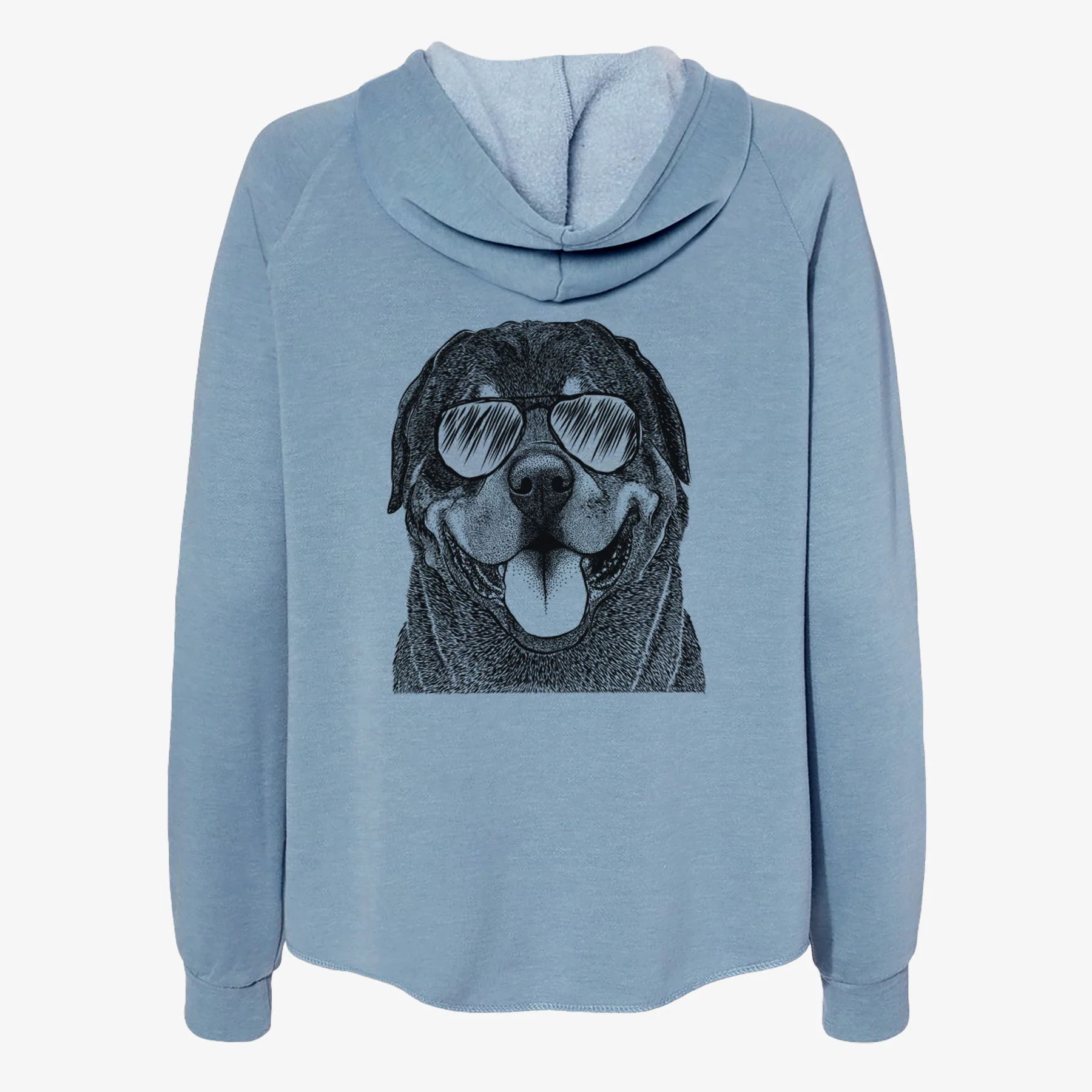 Hagan the Rottweiler - Women's Cali Wave Zip-Up Sweatshirt - Image 9