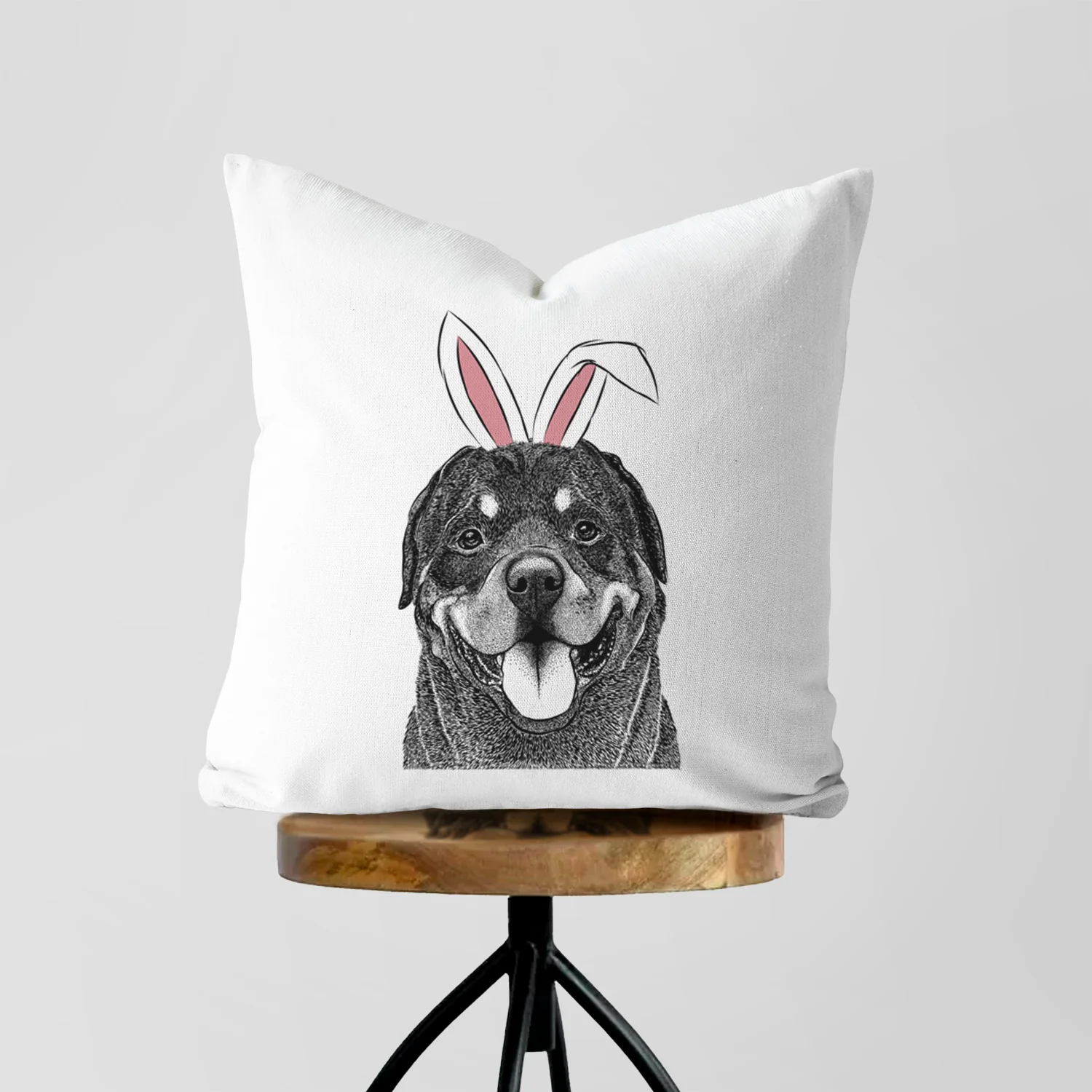 Hagan the Rottweiler - Throw Pillow Cover - Image 5