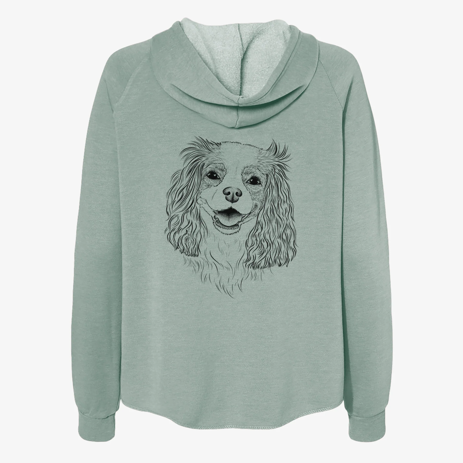 Halley Comet the Cavalier King Charles Spaniel - Women's Cali Wave Zip-Up Sweatshirt - Image 4