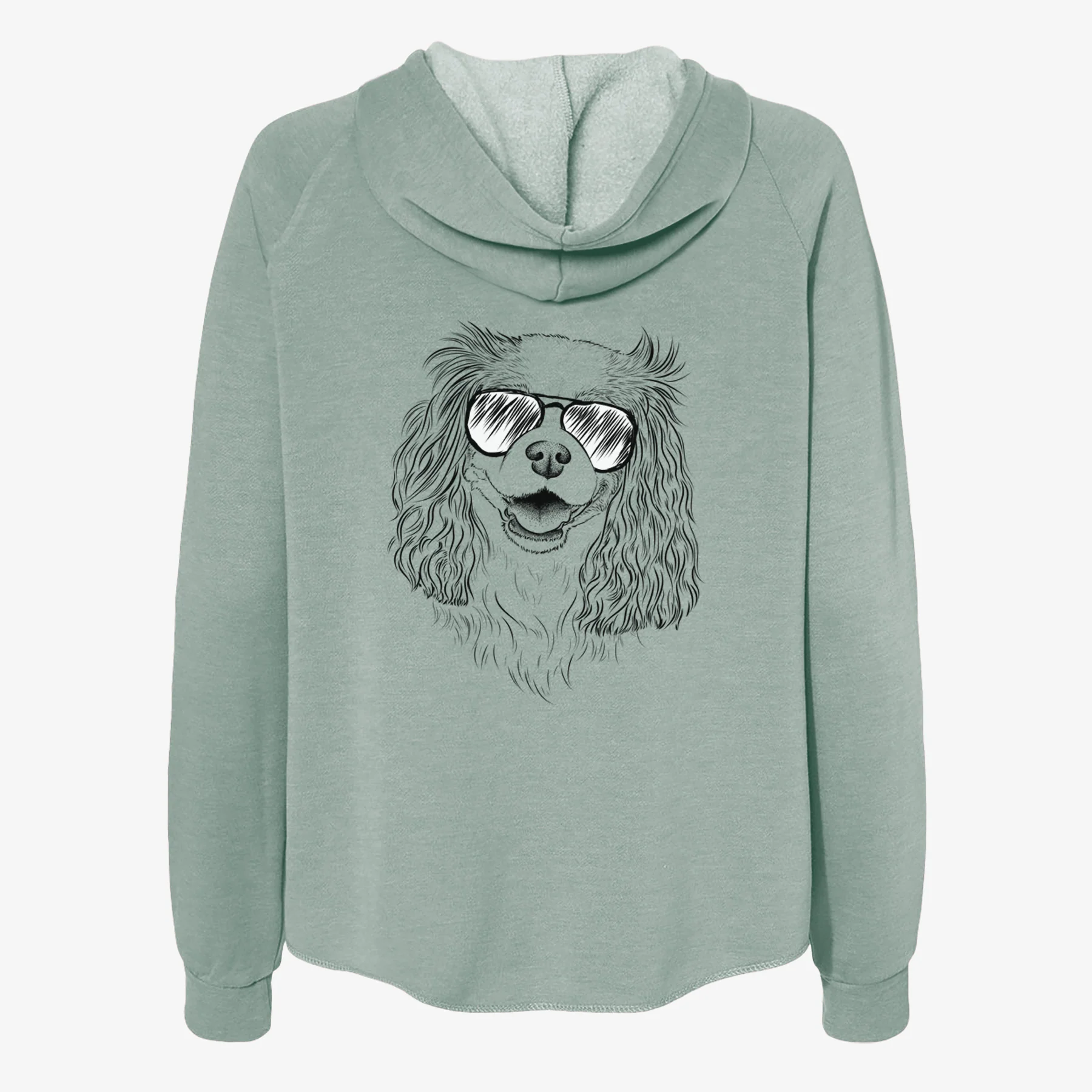 Halley Comet the Cavalier King Charles Spaniel - Women's Cali Wave Zip-Up Sweatshirt - Image 7