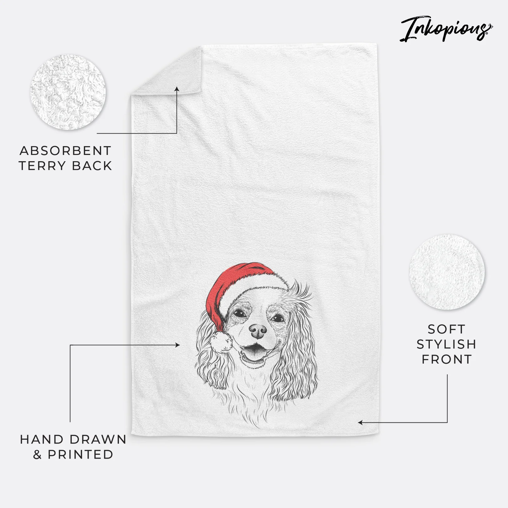 Halley Comet the Cavalier King Charles Spaniel Premium Hand Towel - Image 20