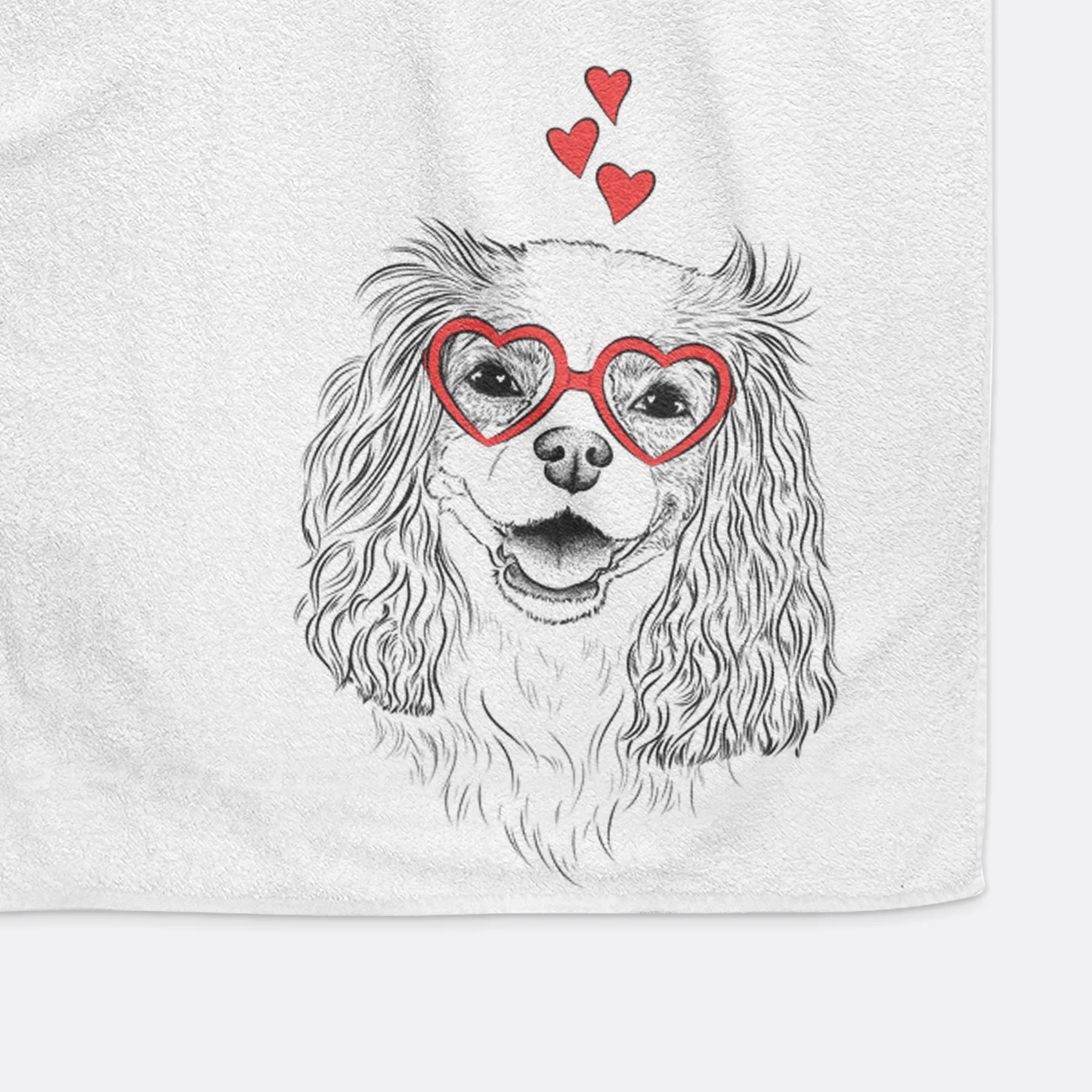 Halley Comet the Cavalier King Charles Spaniel Premium Hand Towel - Image 6