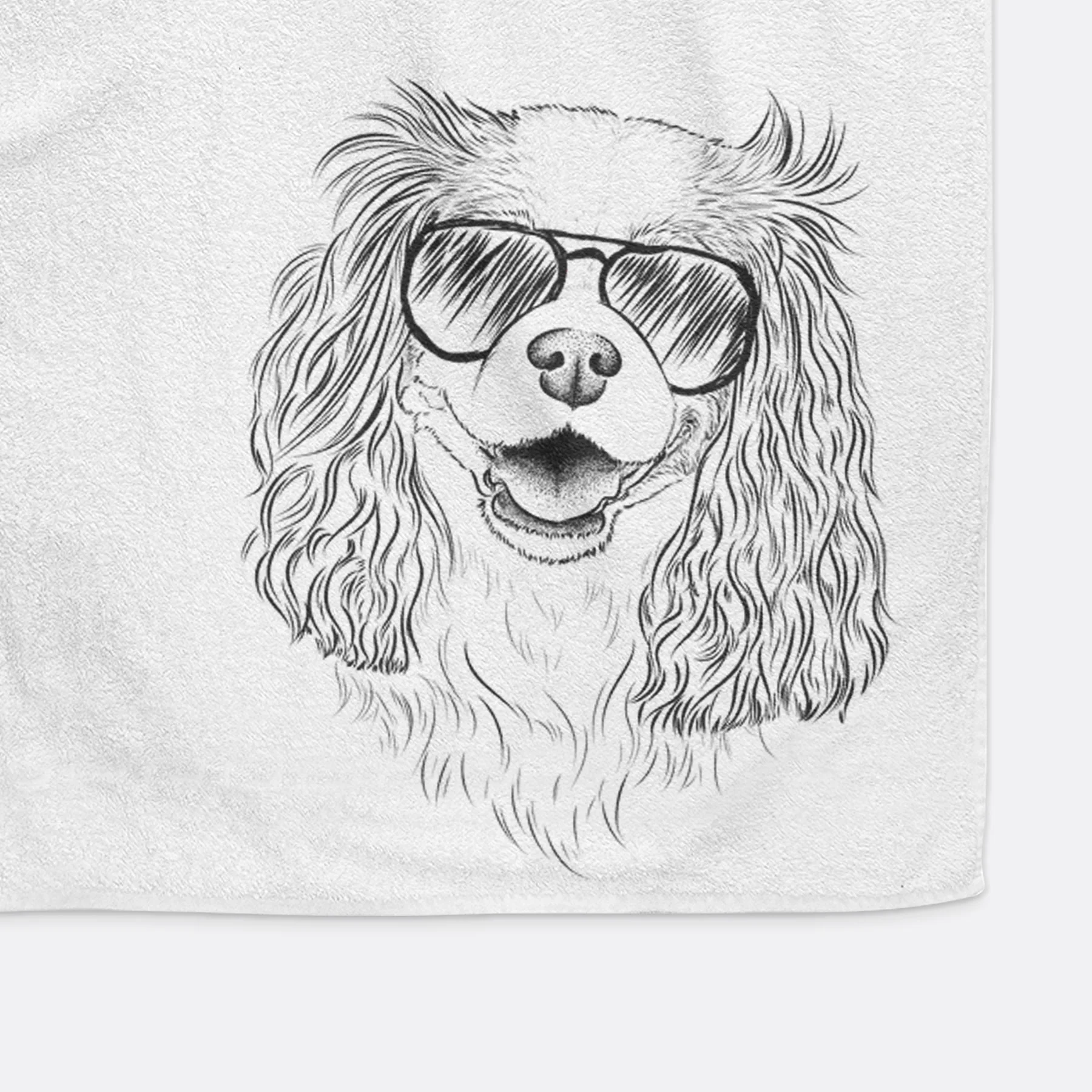 Halley Comet the Cavalier King Charles Spaniel Premium Hand Towel - Image 8