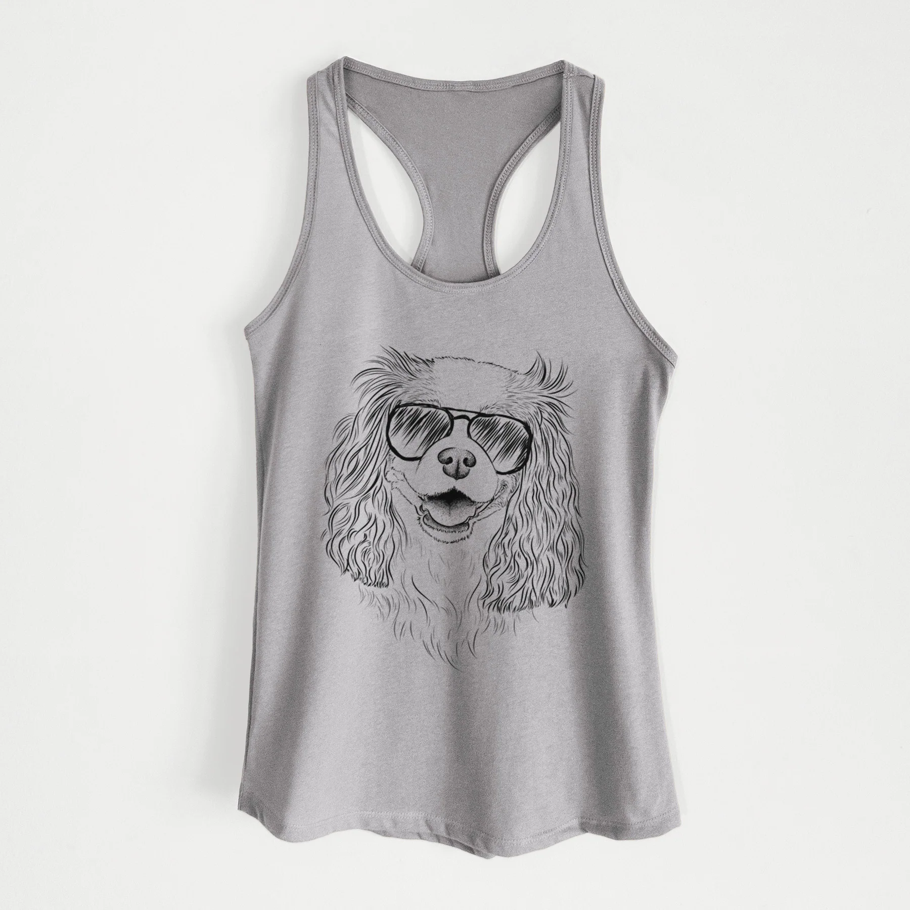 Halley Comet the Cavalier King Charles Spaniel - Women's Racerback Tanktop