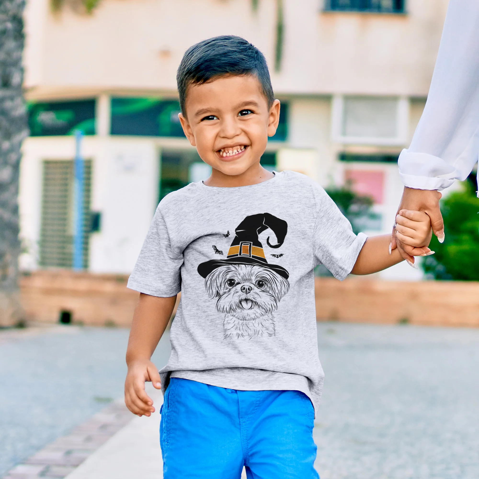 Halloween Pebbles the Shorkie - Kids/Youth/Toddler Shirt - Image 3