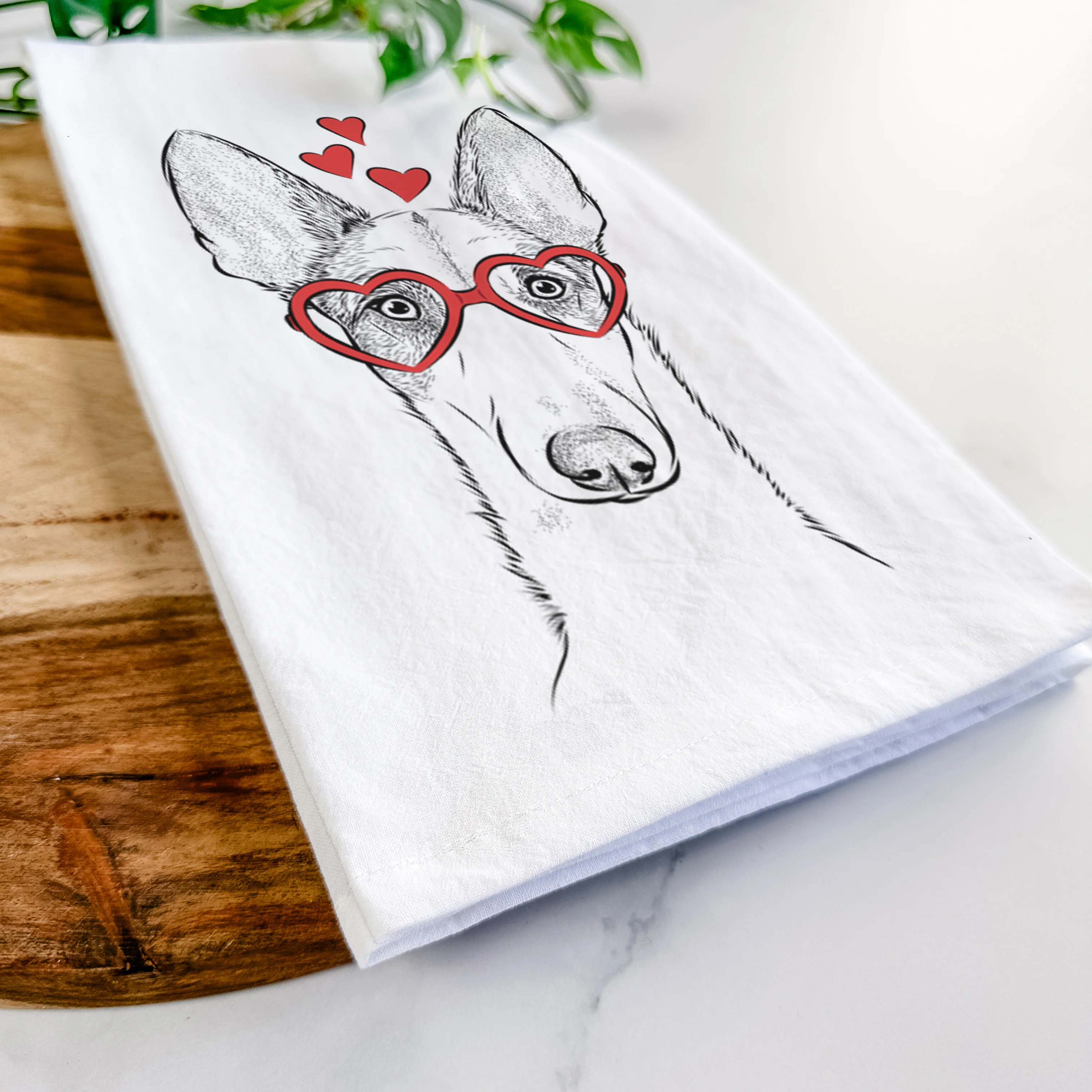 Halo the Ibizan Sight Hound Tea Towel - Image 7
