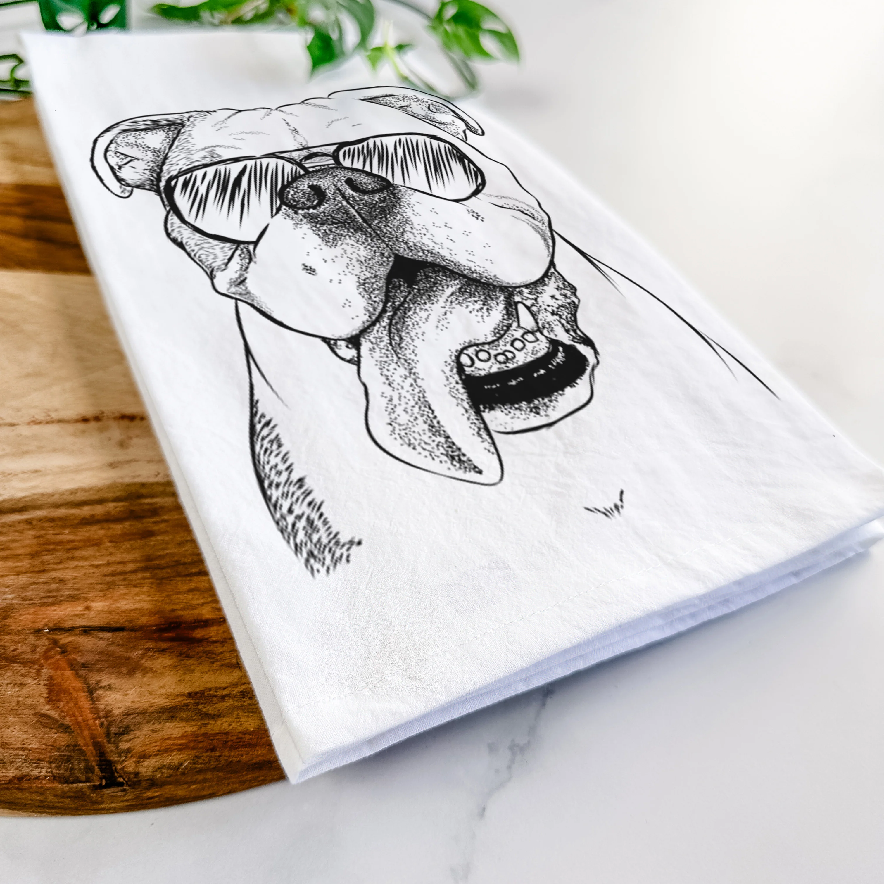 Hank the English Bulldog Tea Towel - Image 6