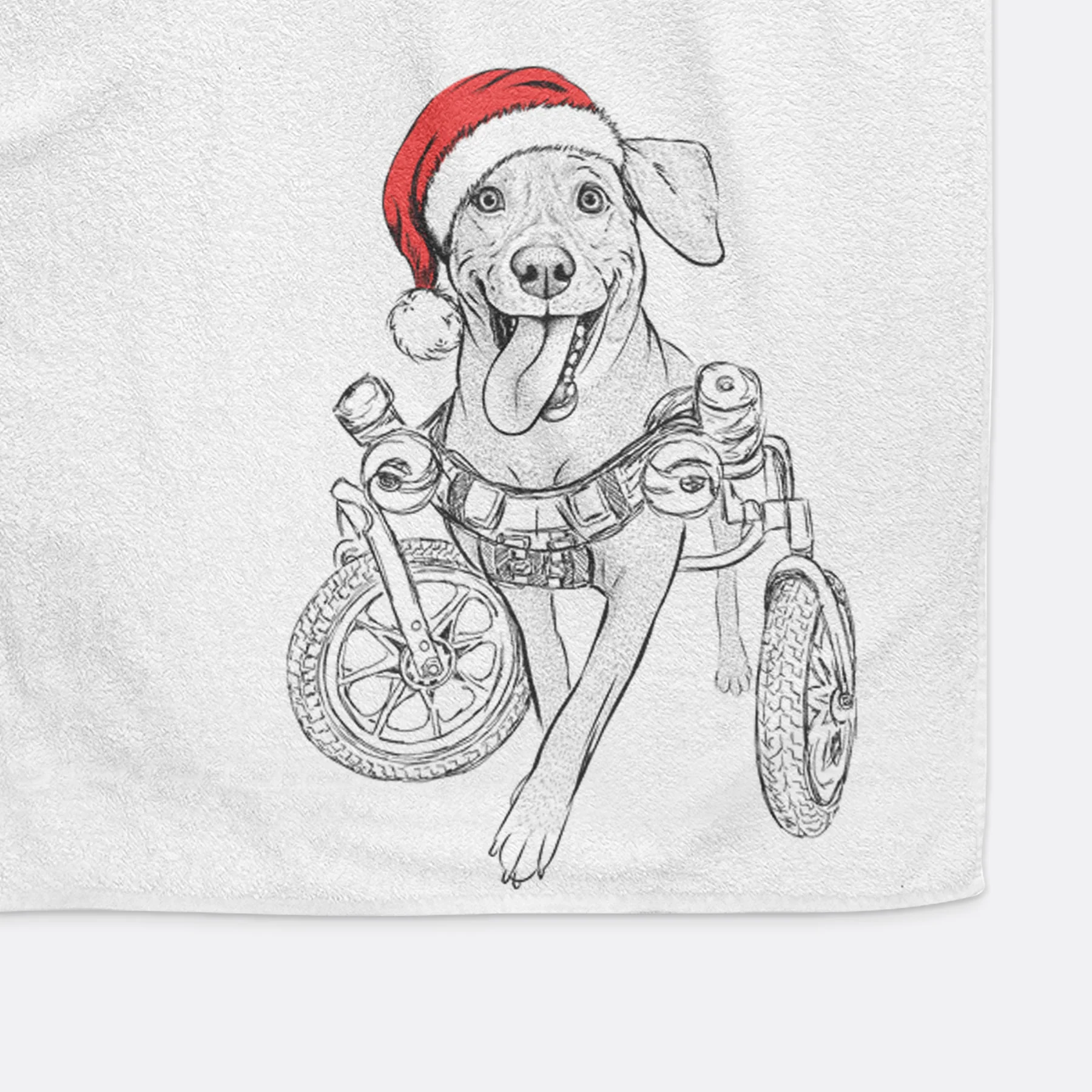 Hannah the Pitbull Mix Decorative Hand Towel - Image 10