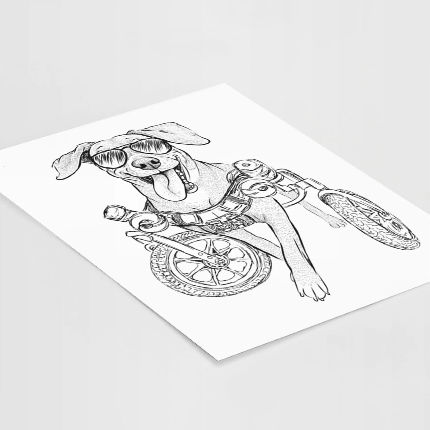 Hannah the Pitbull Mix Art Print - Image 9