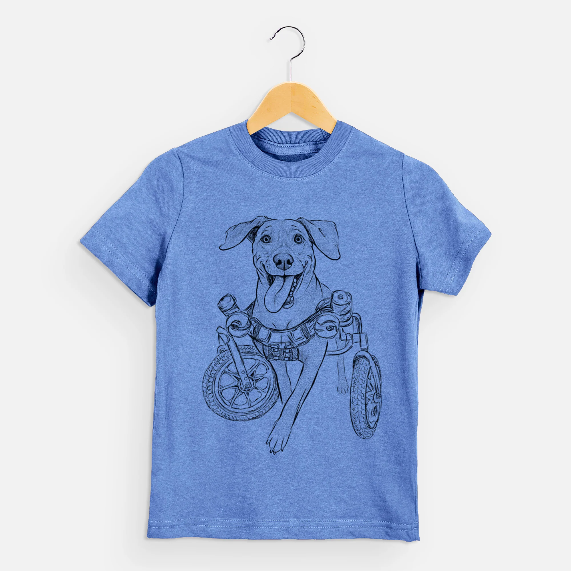 Bare Hannah the Pitbull Mix - Kids/Youth/Toddler Shirt - Image 6