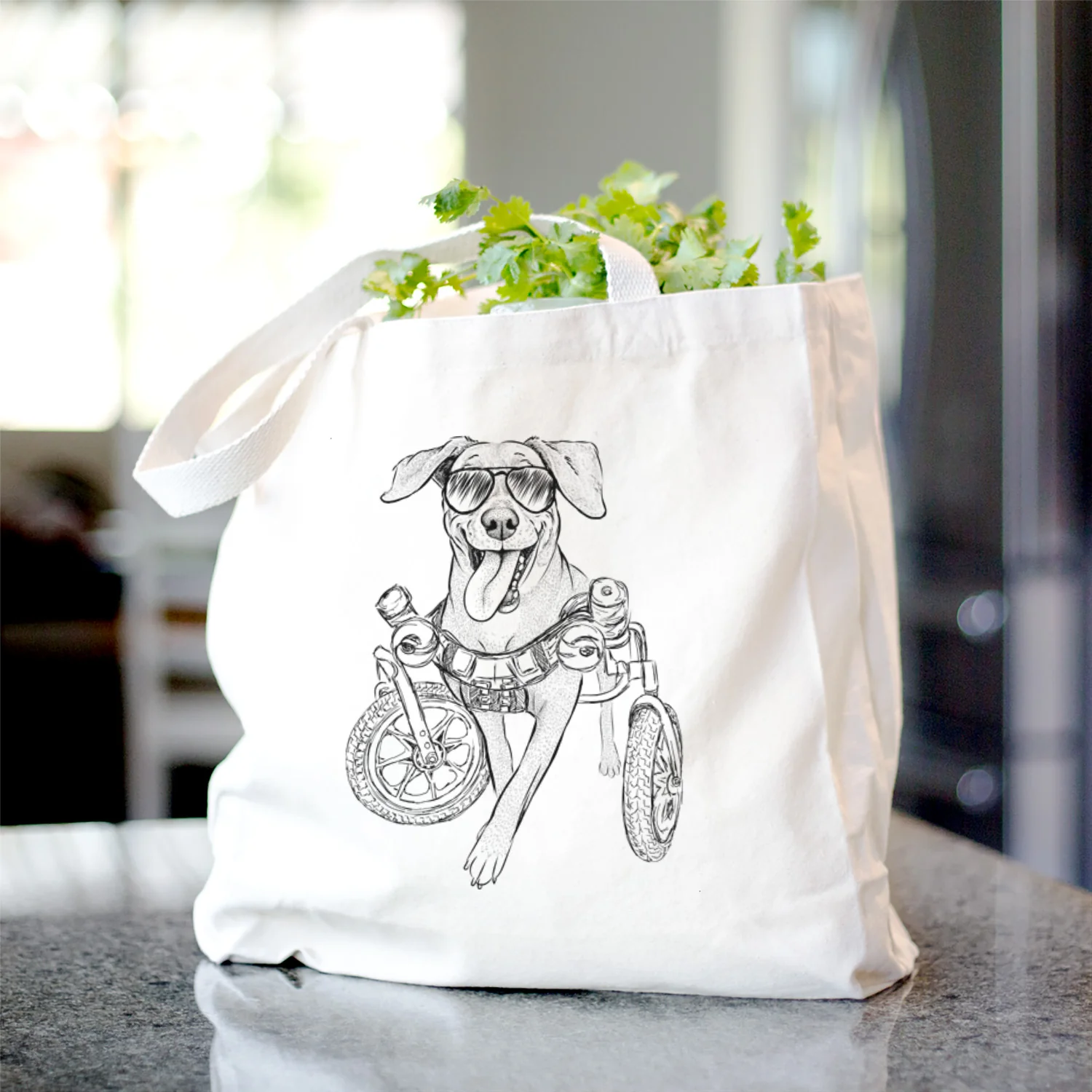 Hannah the Pitbull Mix - Tote Bag - Image 2