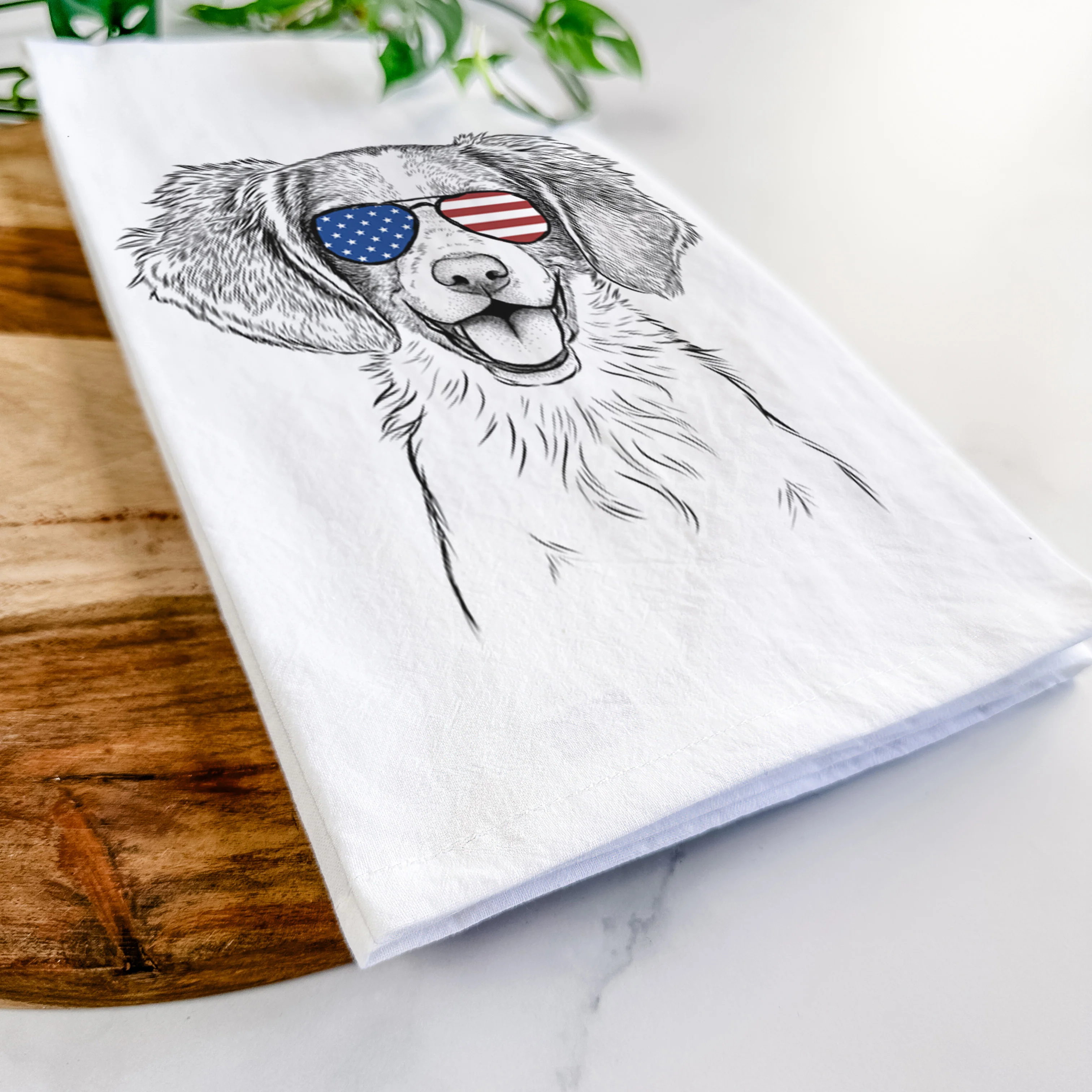 Happy Holly the Brittany Spaniel Tea Towel - Image 12