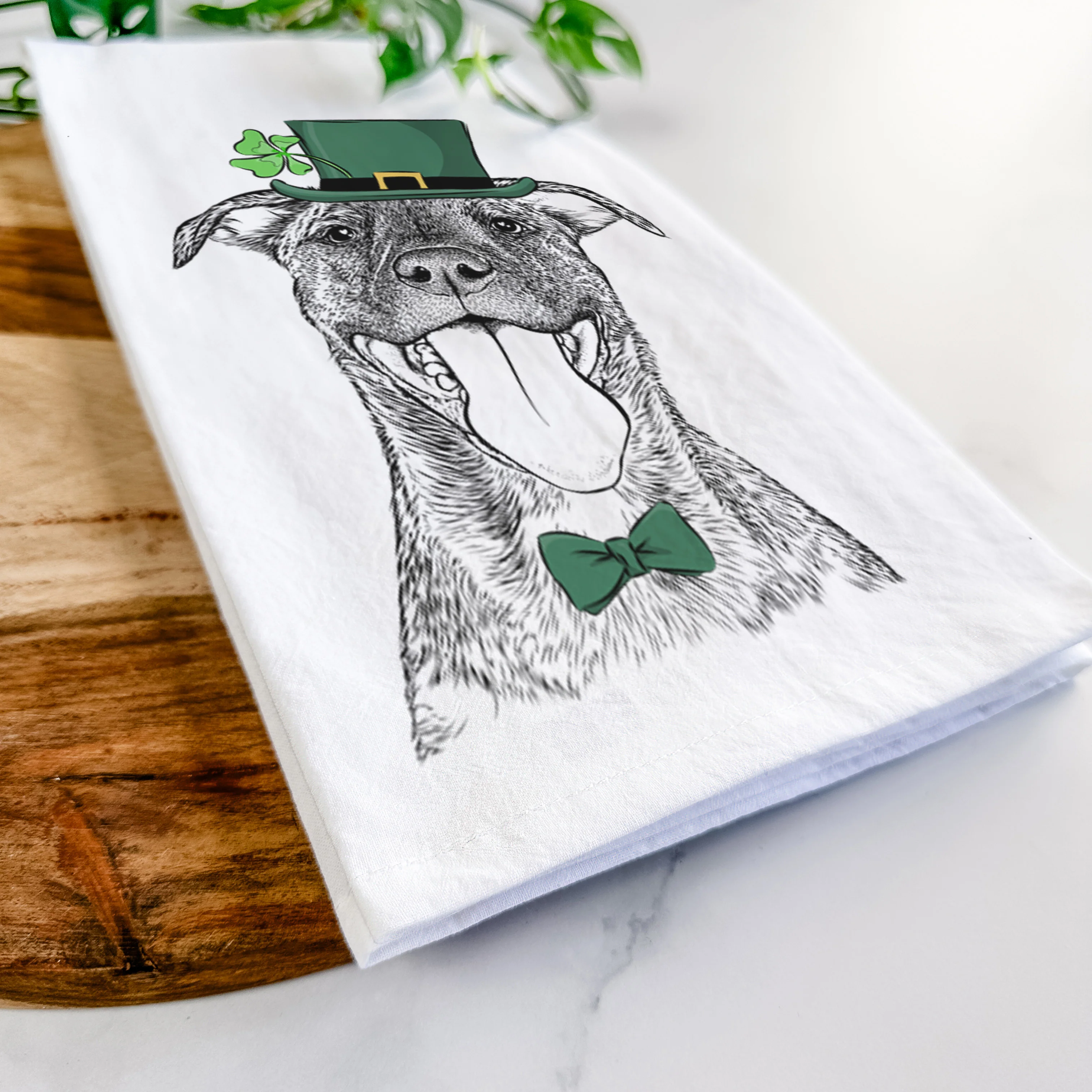 Harley the Pitbull Mix Tea Towel - Image 13