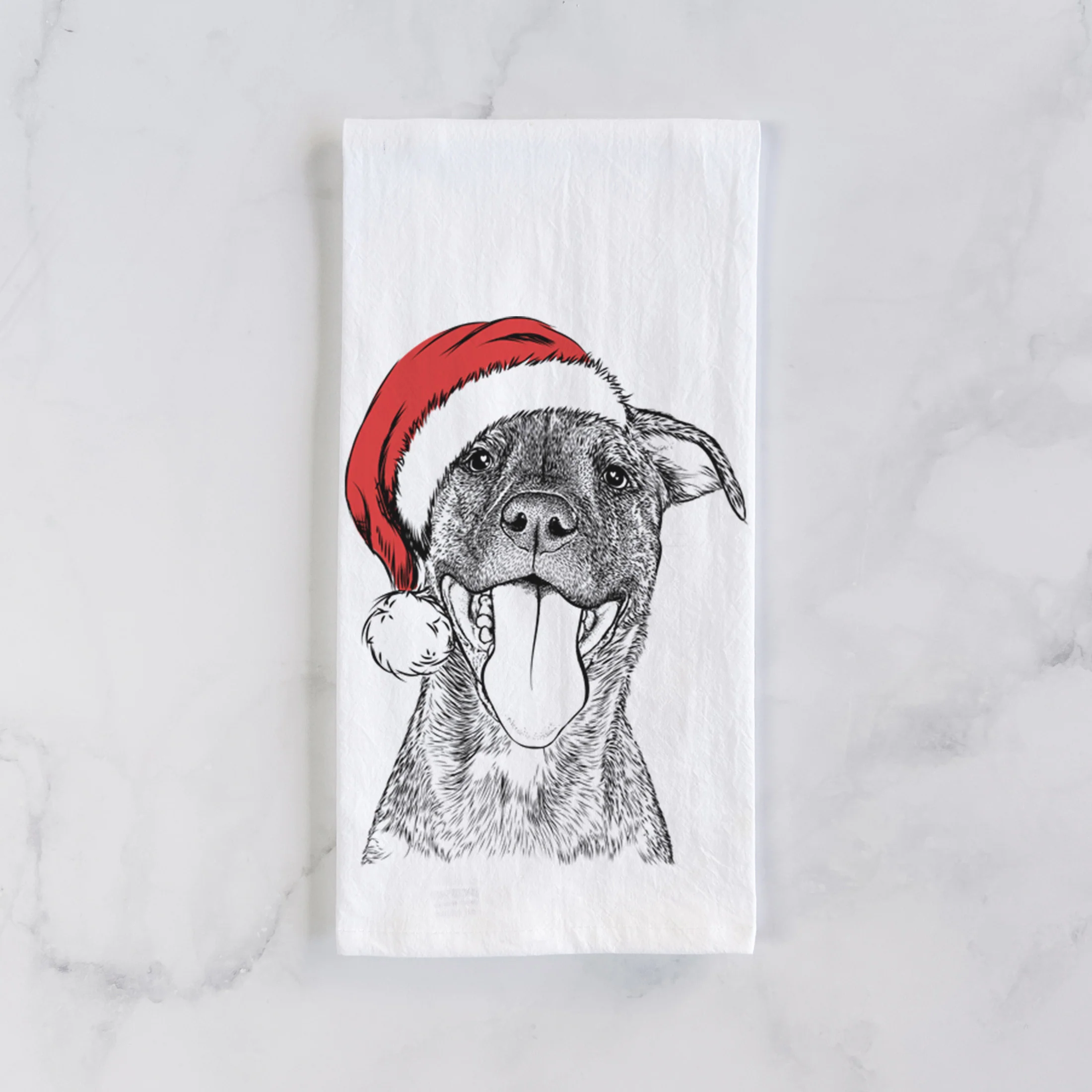 Harley the Pitbull Mix Tea Towel - Image 2